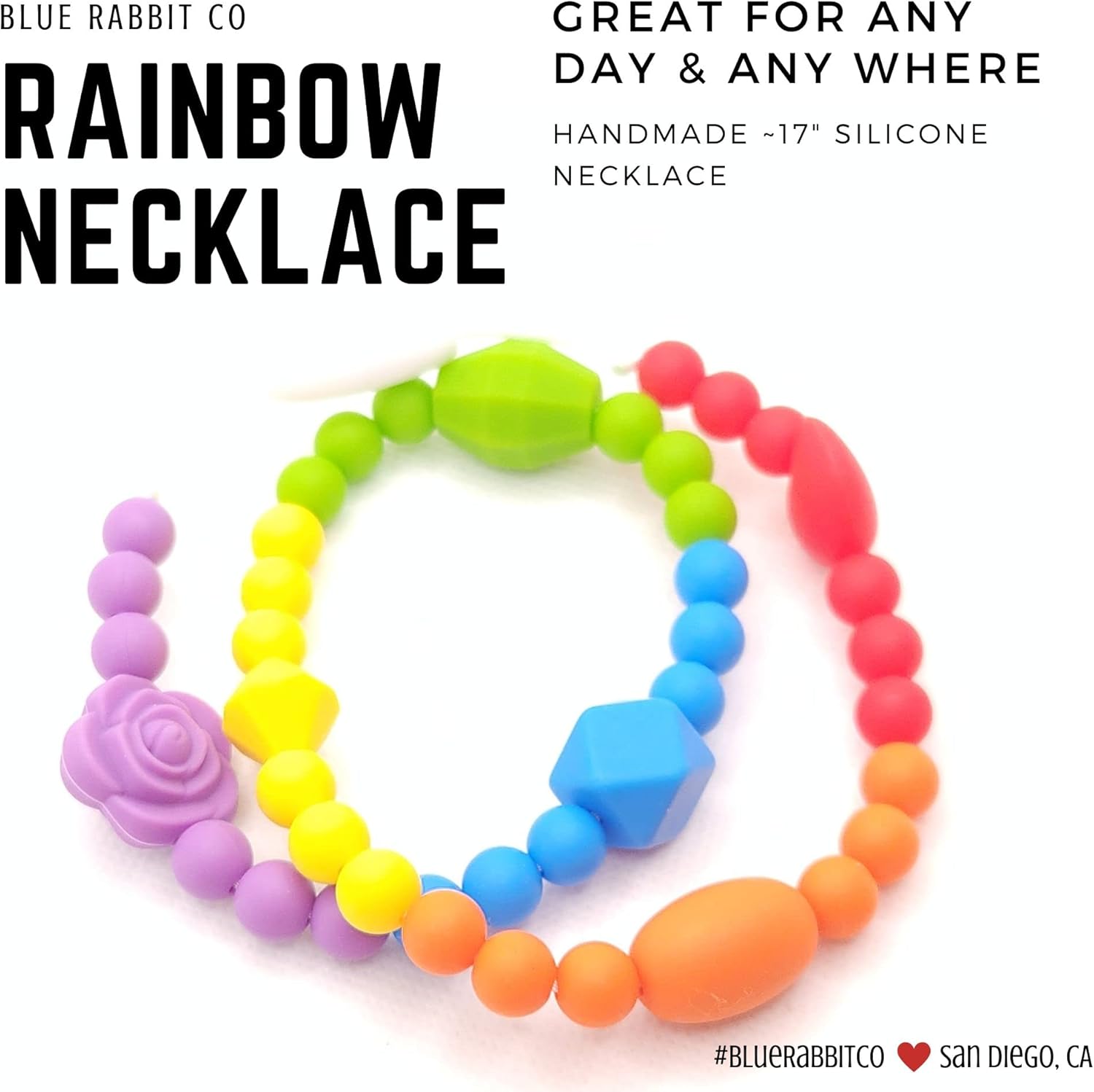 Blue Rabbit Co Sey NON-BPA Free Silicone Necklace