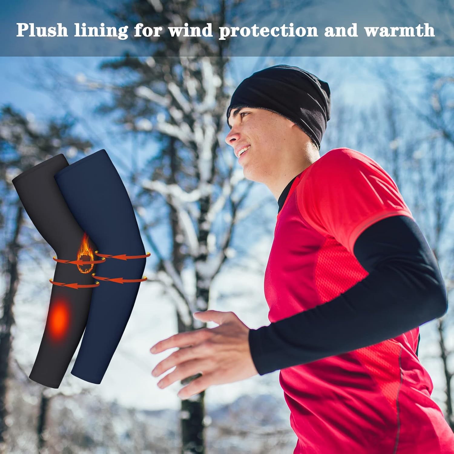 4-Piece Thermal Arm Warmer Set for MenWomen