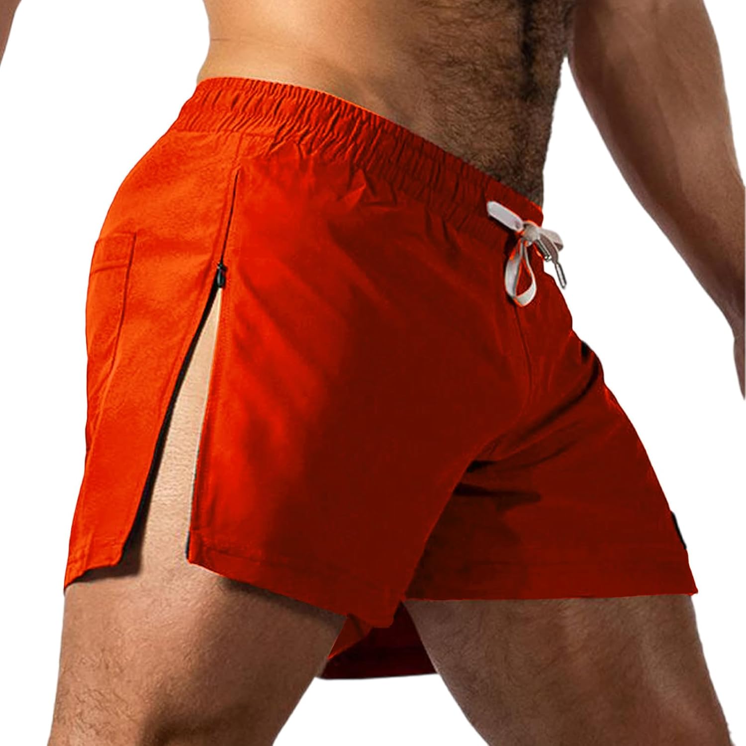 Refreshing 5-Inch Lightweight Drawstring Athletic Shorts for Men