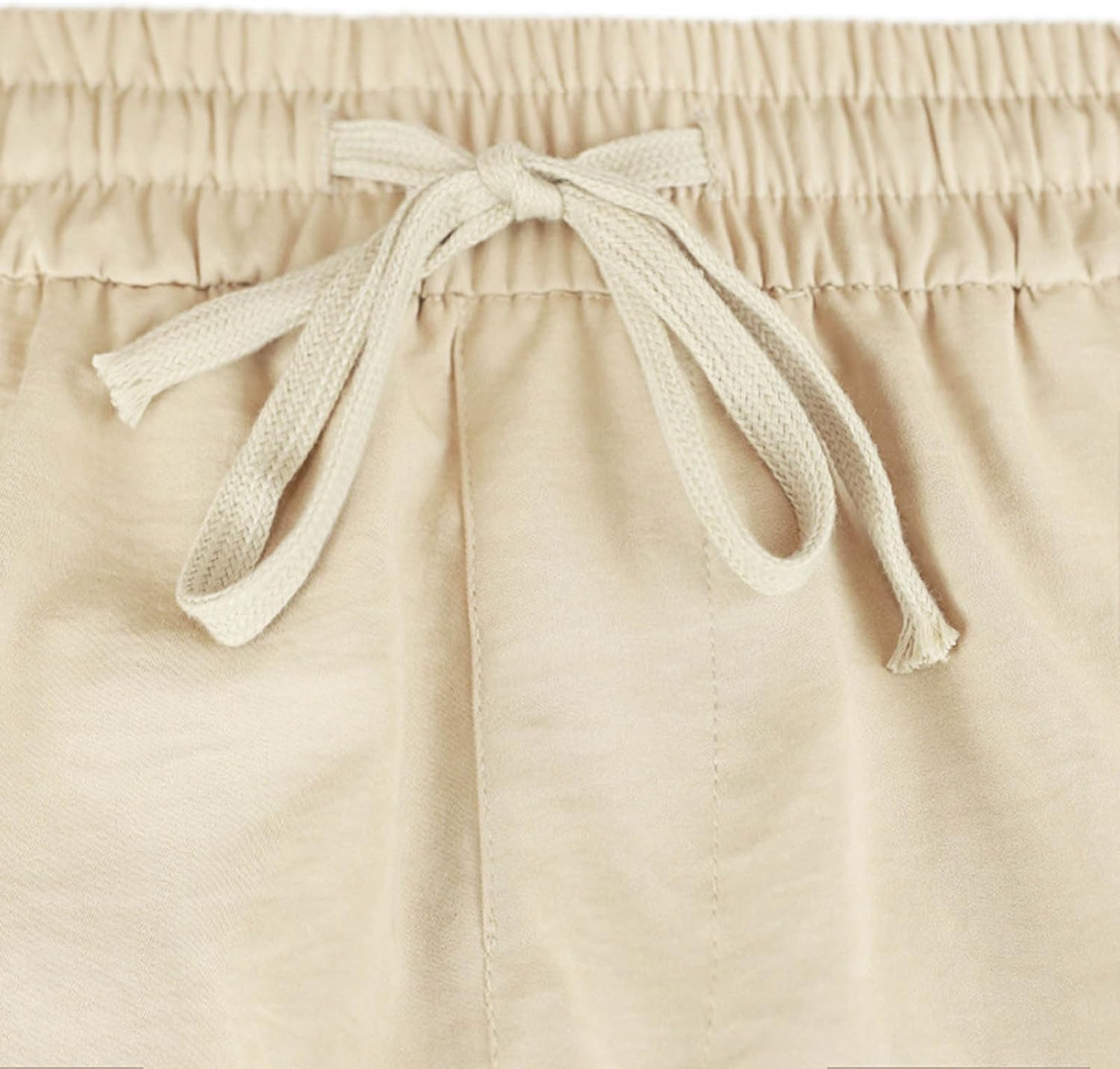 Xiaojmake Mens Cotton Linen Cargo Shorts