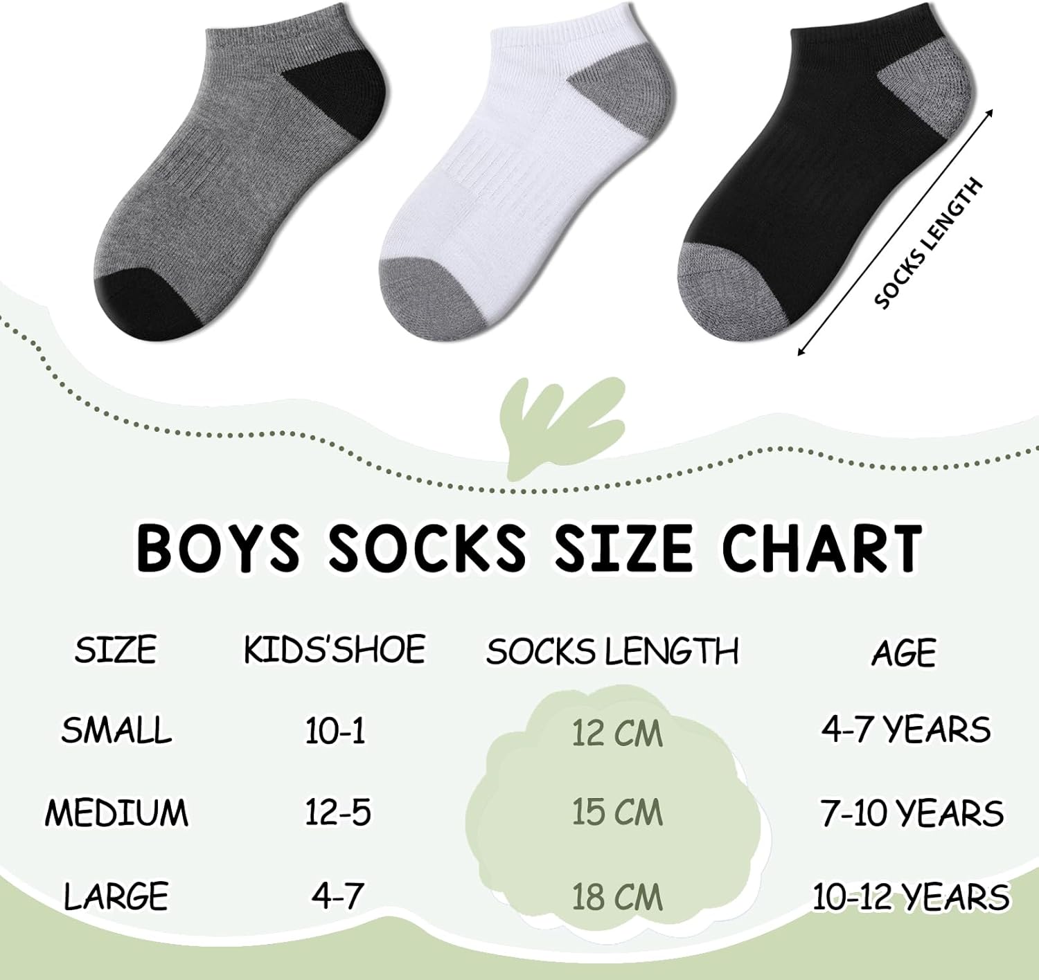 Comfoex 10 Pairs Boys Socks for 4-10 Years