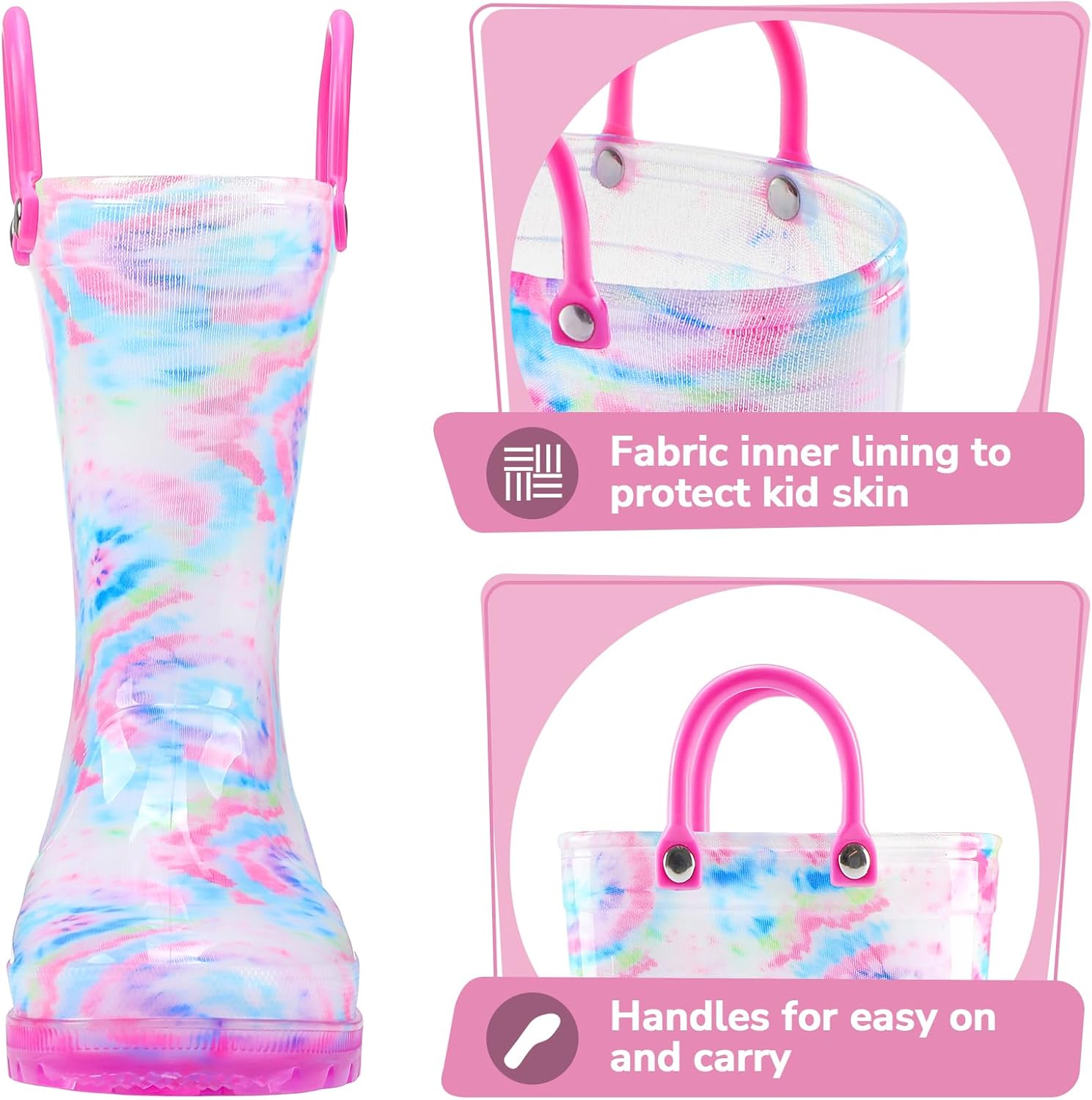 Waterproof Kids Rain Boots