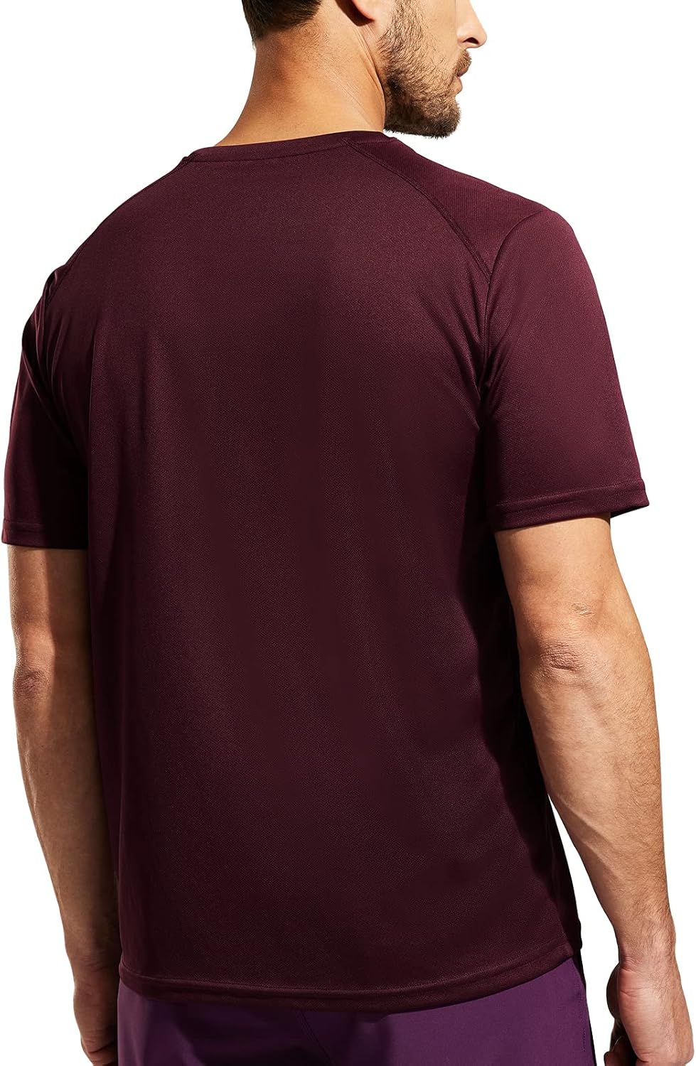 Haimont Mens moisture-wicking crew-neck t-shirt with reflective logo