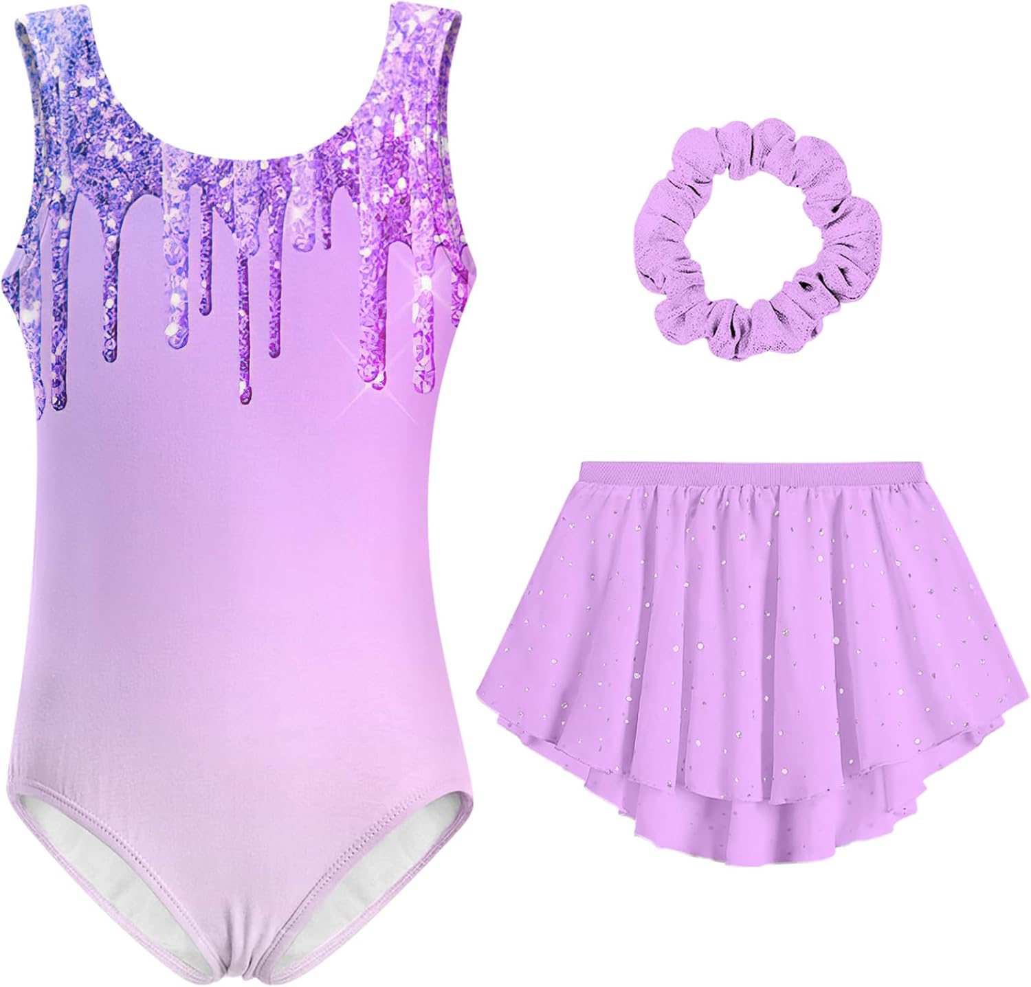 Idgreatim - Perfect Gymnastic leotard Ballet Dance Dress for Girls 4-11