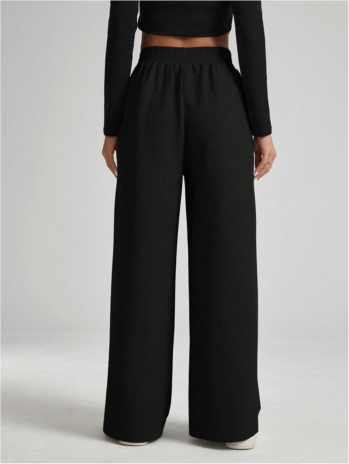Perfect GORGLITTER Girls Wide Leg Sweatpants Crossover Elastic High Waist - customers love