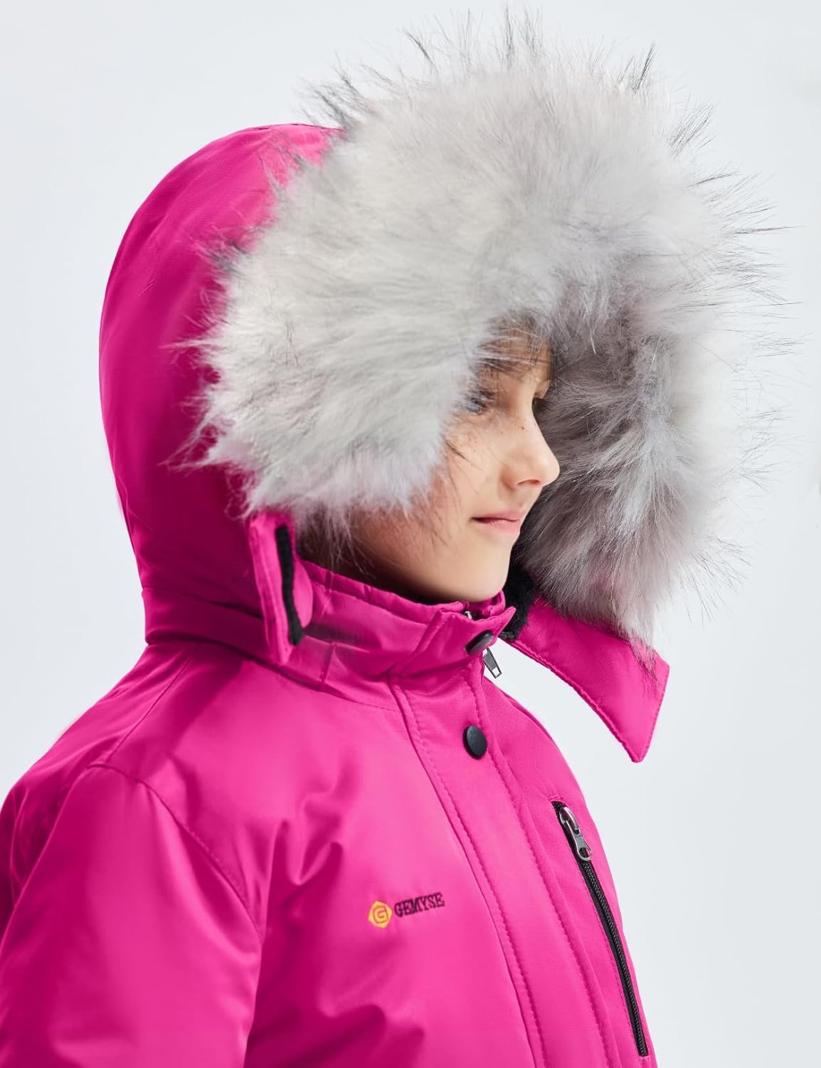 GEMYSE Girls Winter Waterproof Ski Jacket