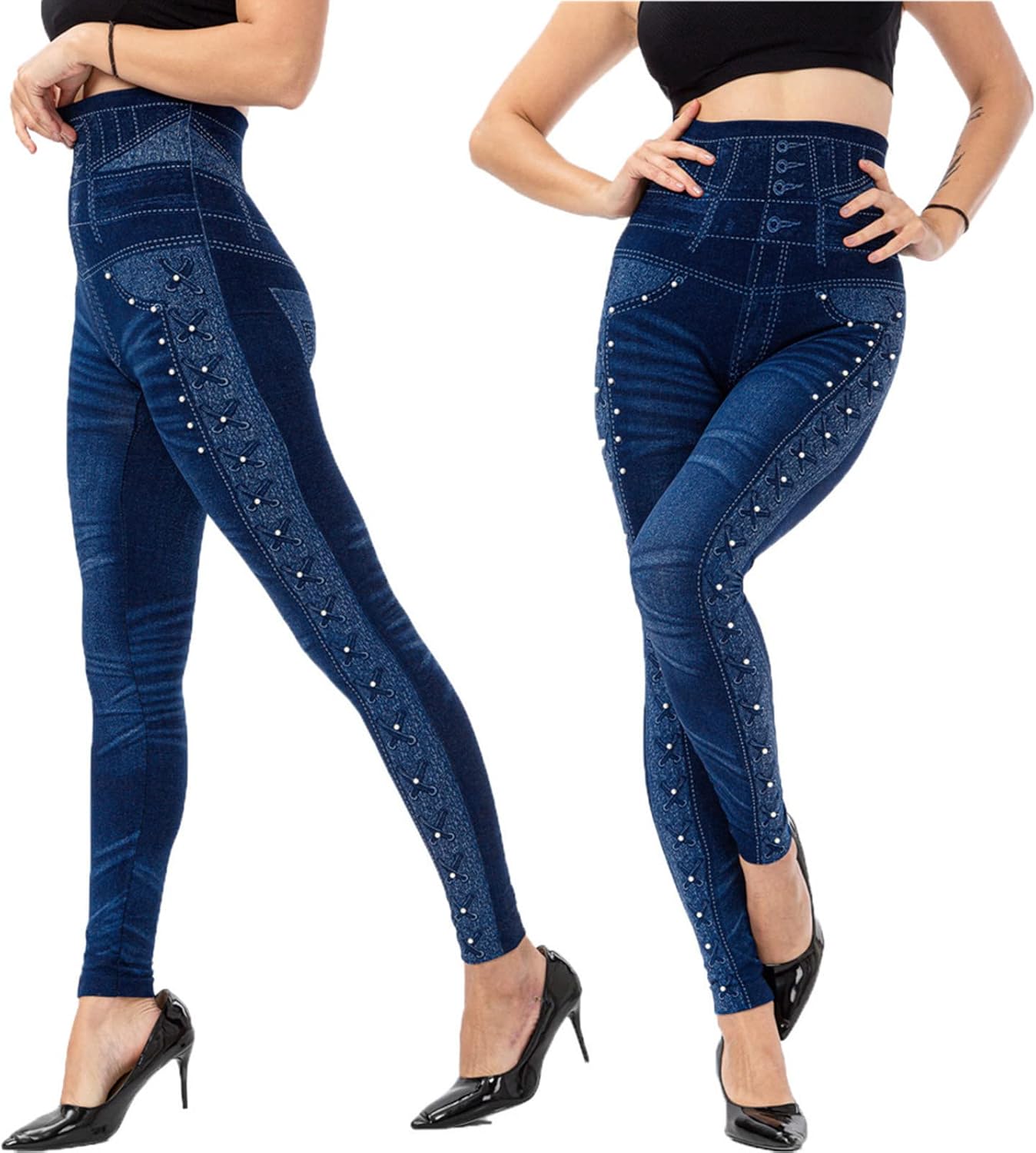 SDBRLD Womens High-Waisted Jogger Pants