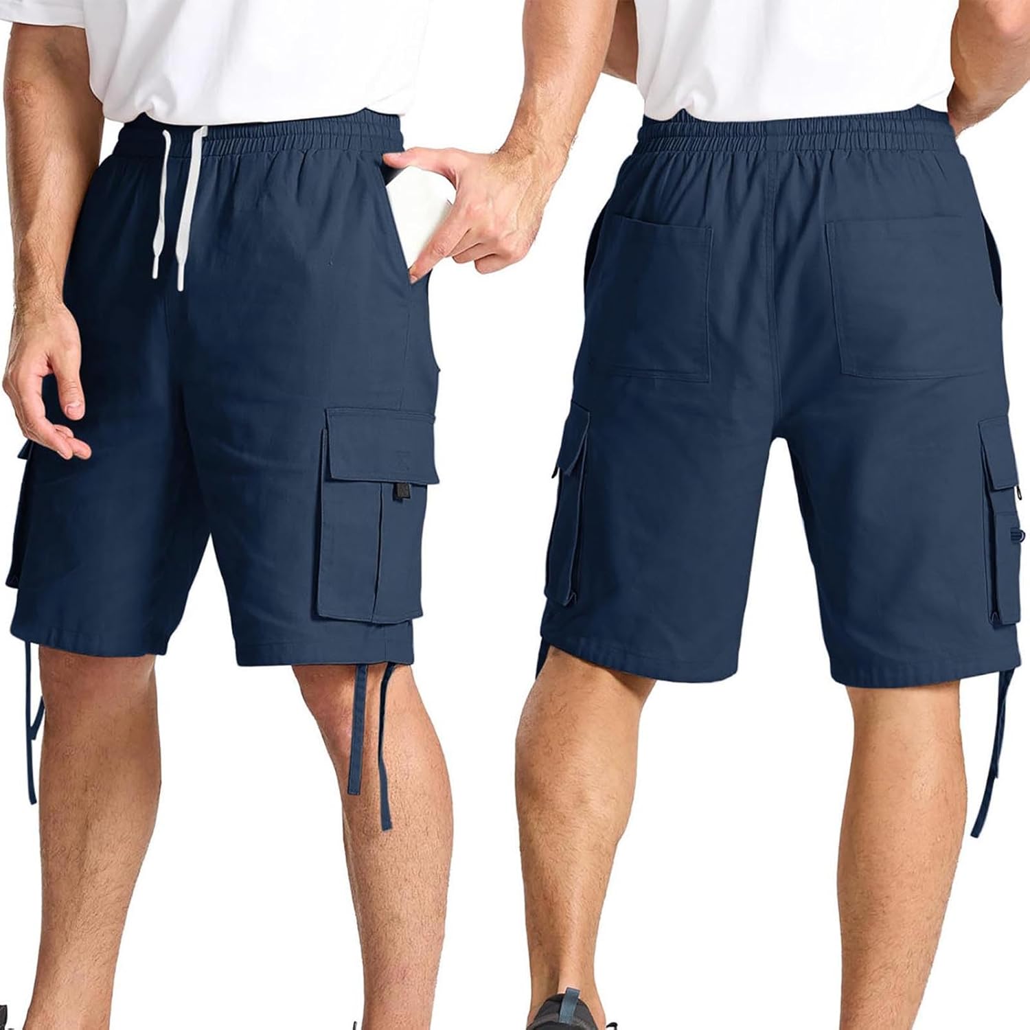 Finelylove Mens Lightweight Cargo Shorts