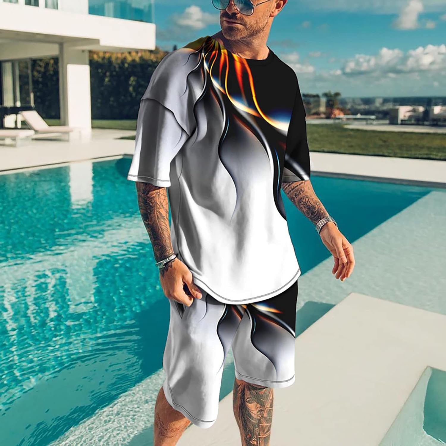 Mens Lightweight Tracksuits Set