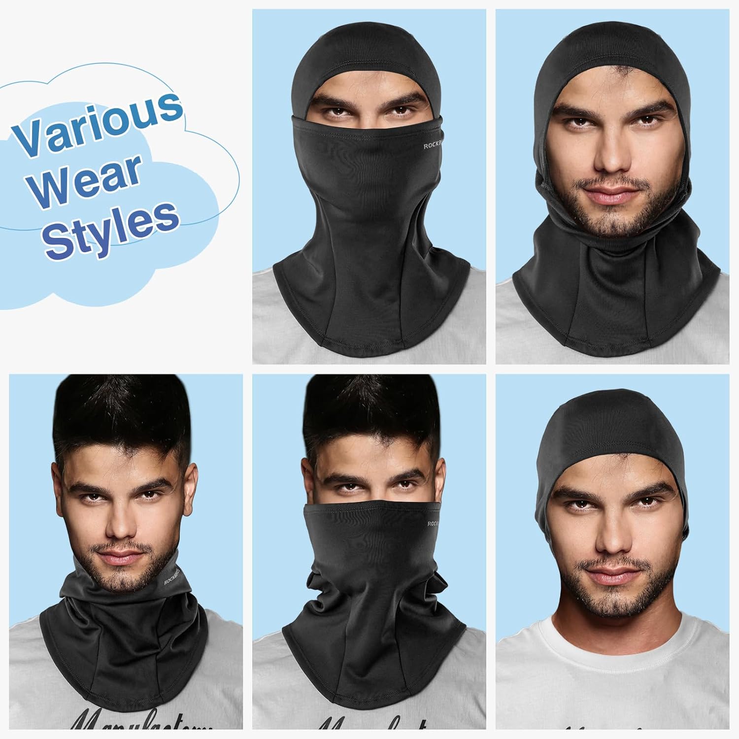ROCKBROS Balaclava Ski Mask - Mens Winter Stay Warm