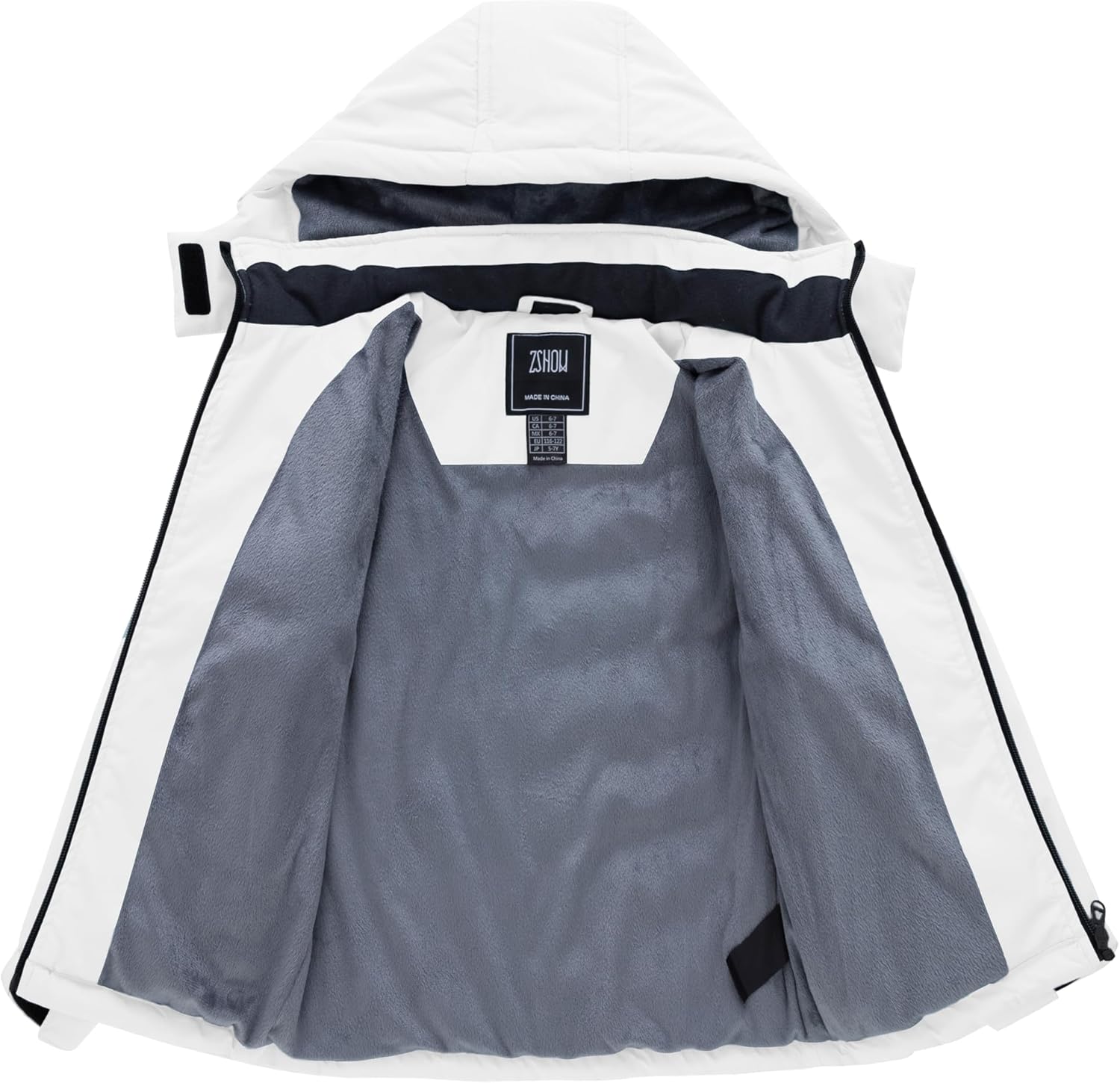 ZSHOW Girls Waterproof Ski JacketHigh-Quality Down Alternative Thermal Protection