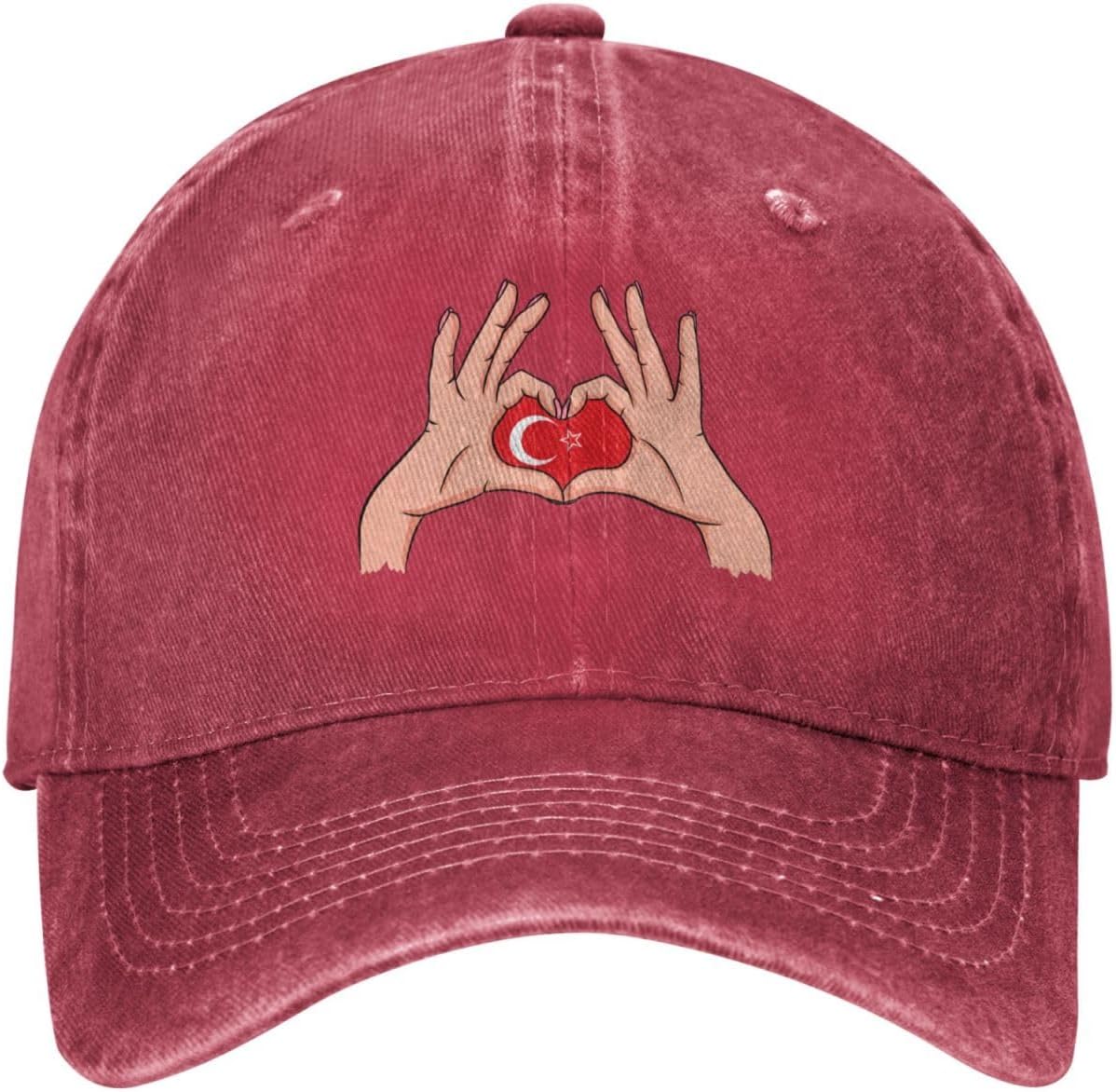 Holding Love Flag of Hatay Baseball Cap for Men Womens Sun Hat