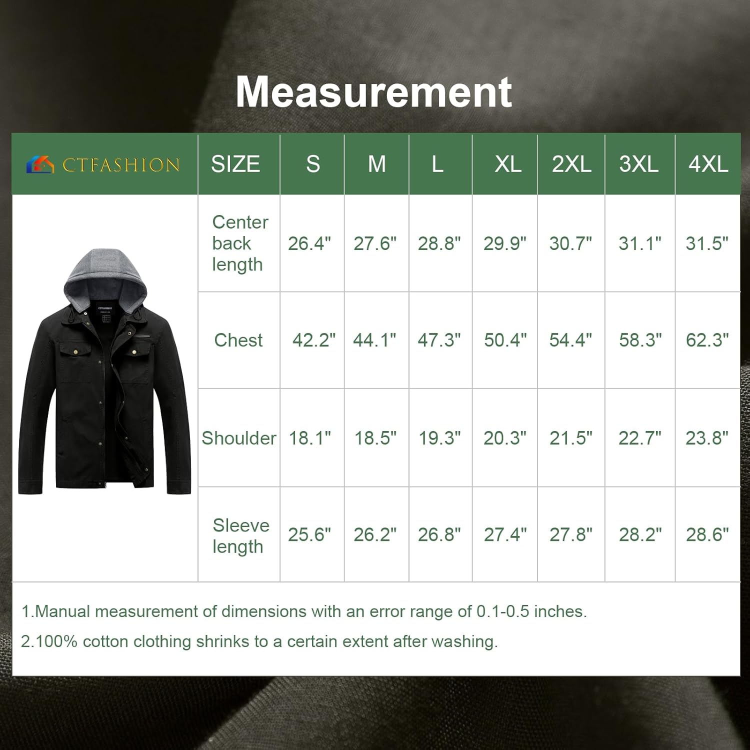 Mens Lightweight Cotton Jacket