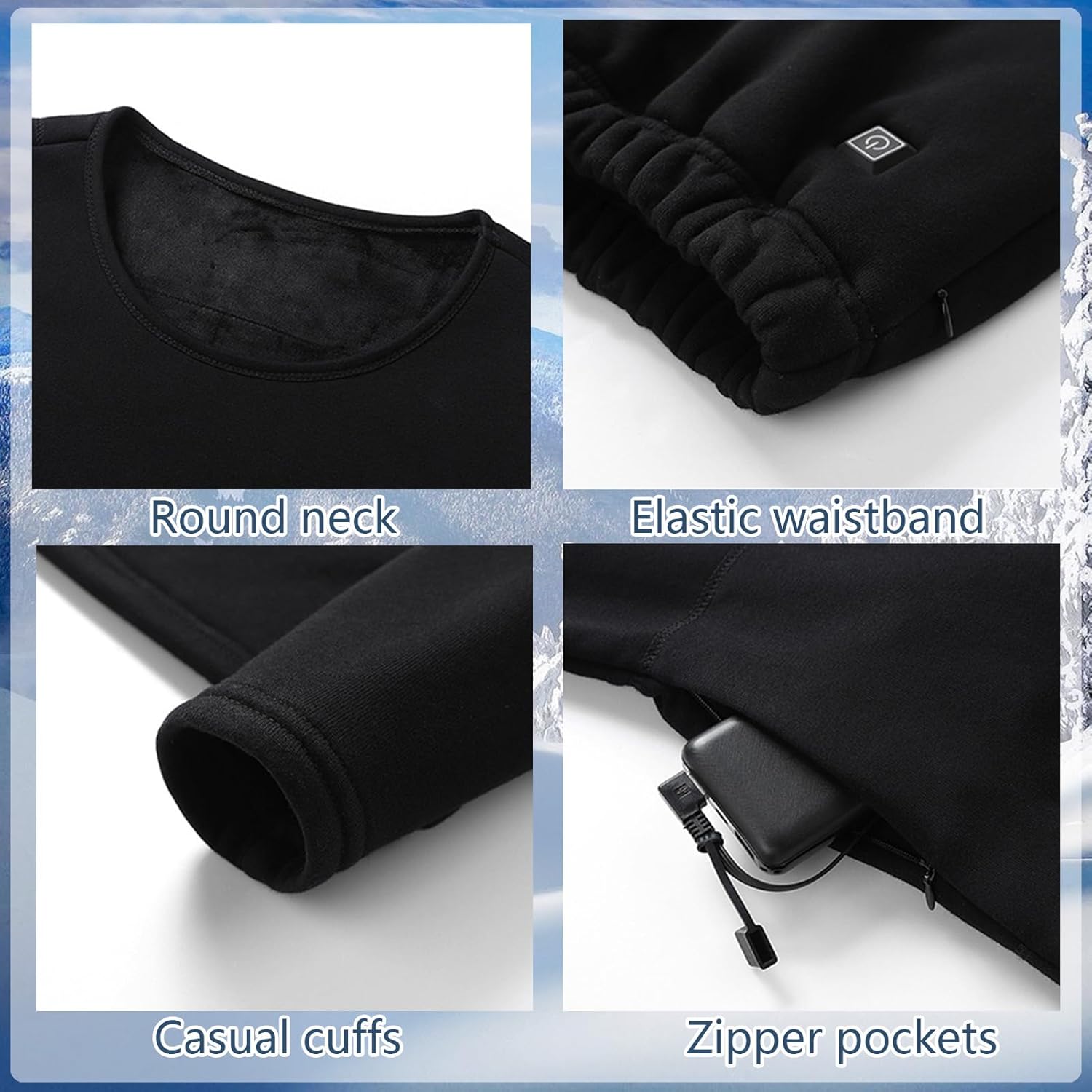 Experience Warmth with YANYNGS Electric Heating Underwear