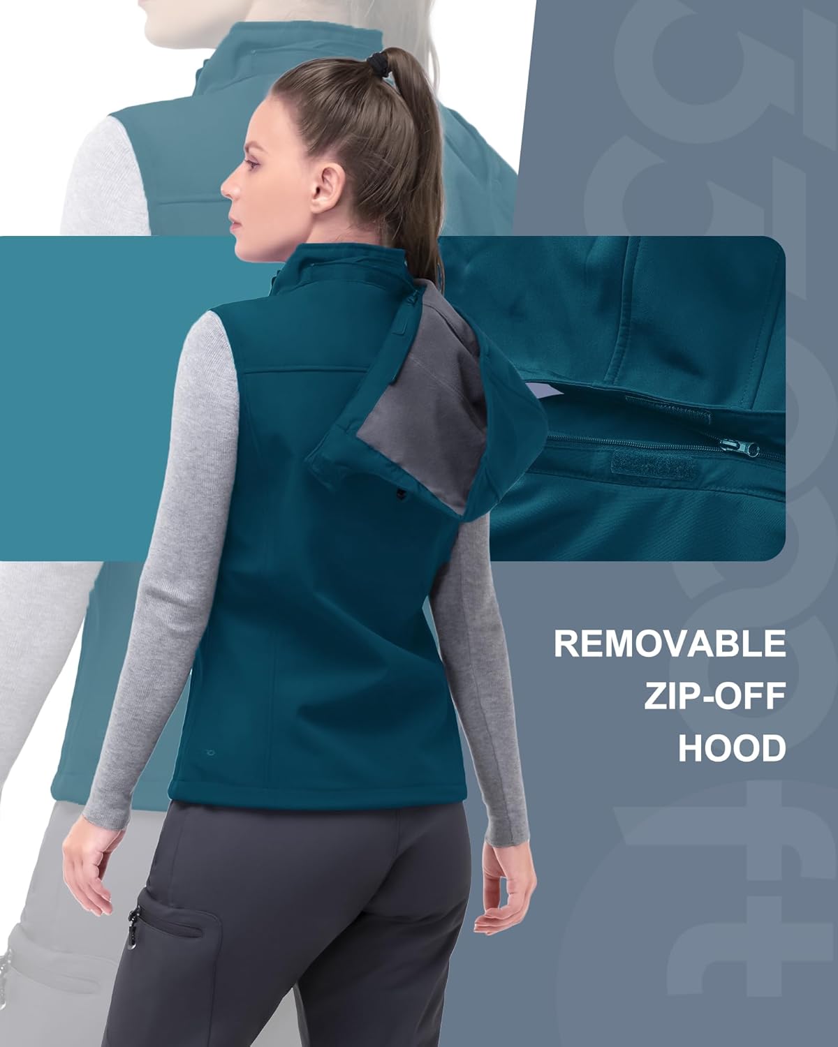 33000ft Womens Windproof Fleece Veste