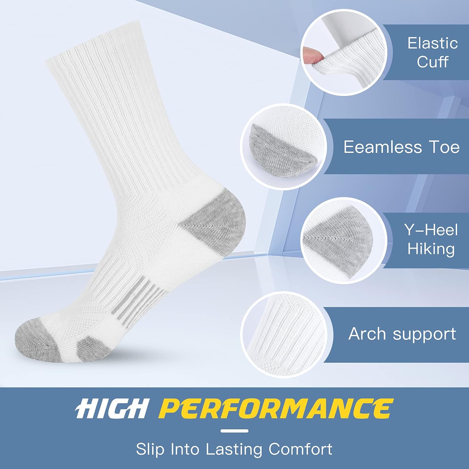 Felicigeely Arch Support Running Socks