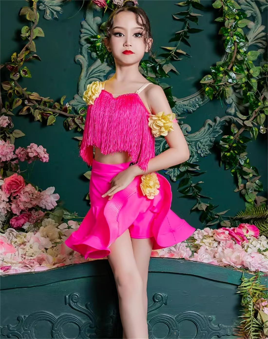 OTMYIGO Girls Tassel Dress