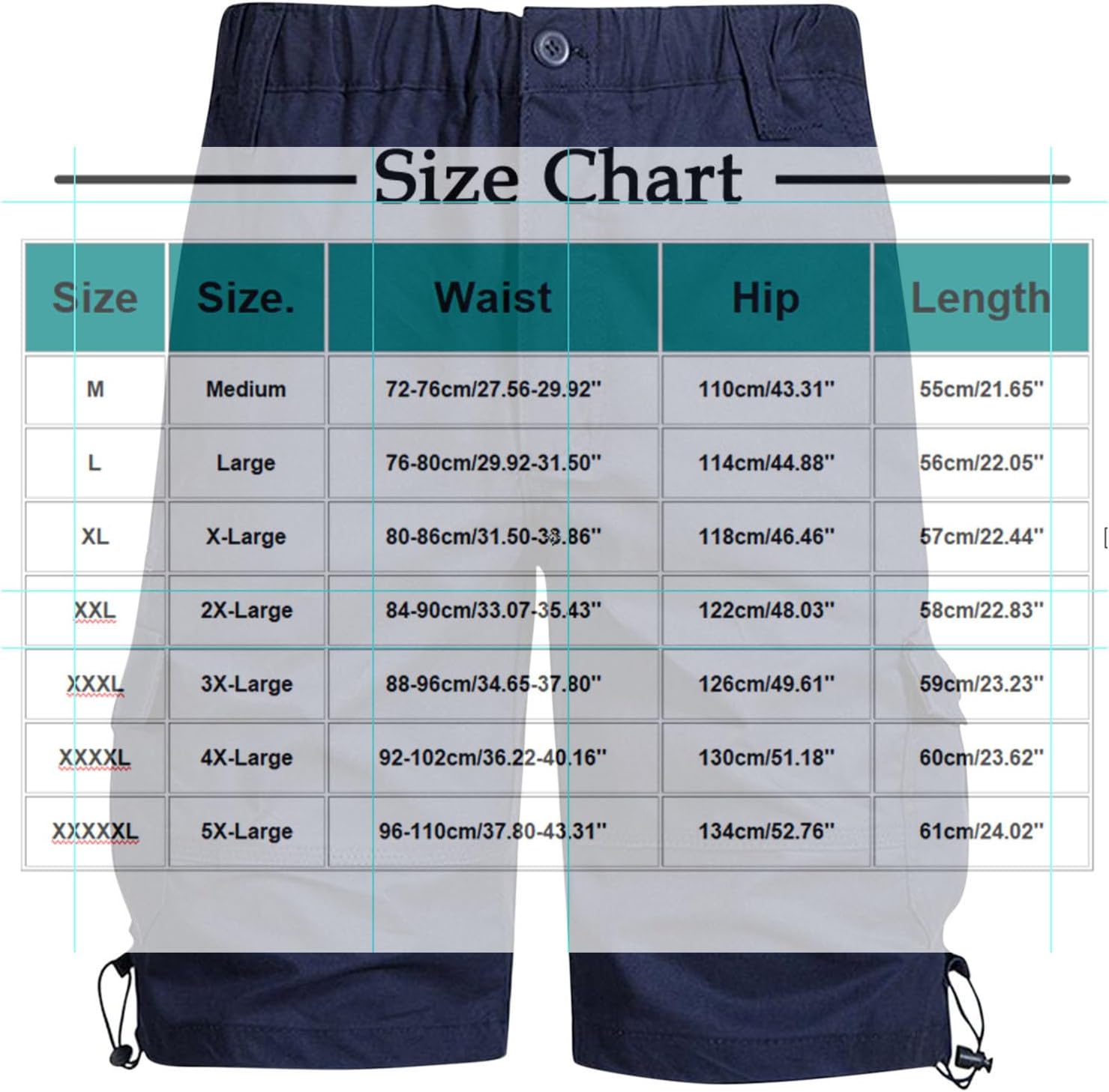 Premium Mens Classic Cargo Shorts