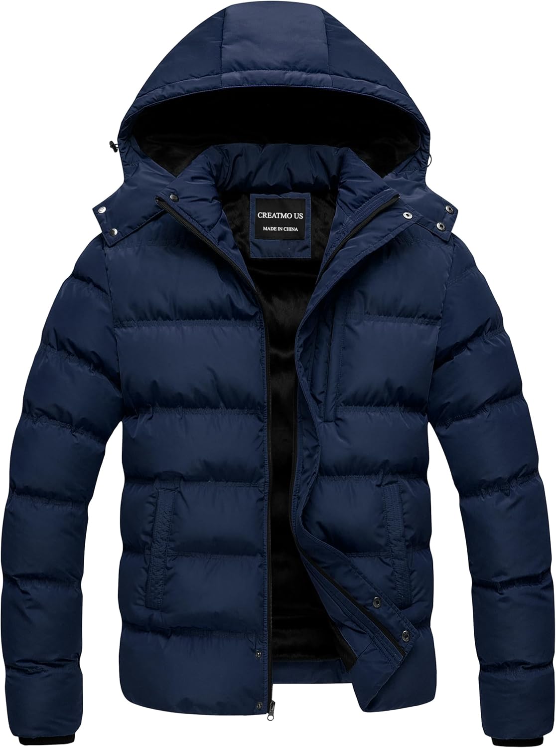 Mens Puffer Jacket - Waterproof Windproof Winter Parka for Skiing Camping