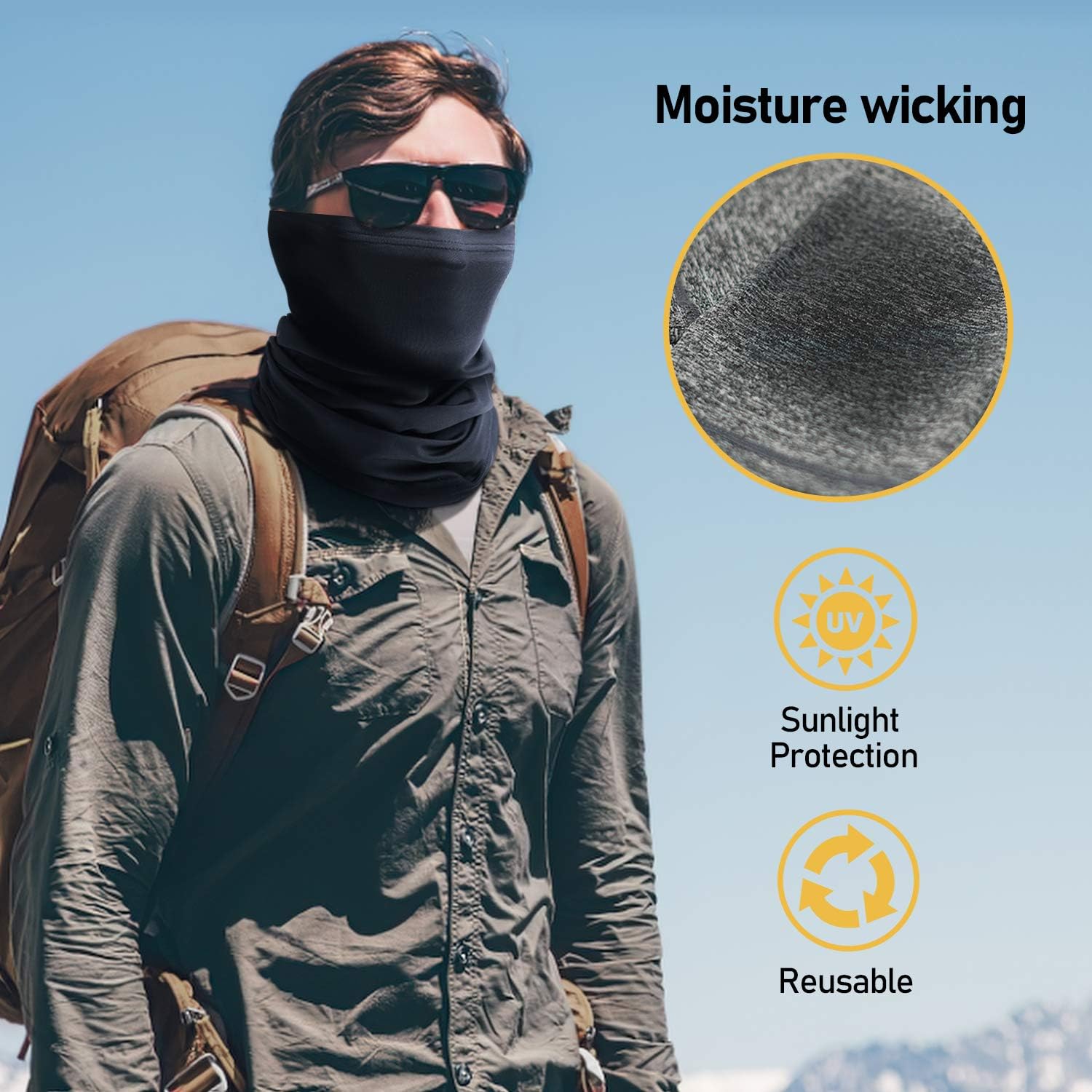 Ticonn - Universal Neck Gaiter for Sun Wind and Fashion