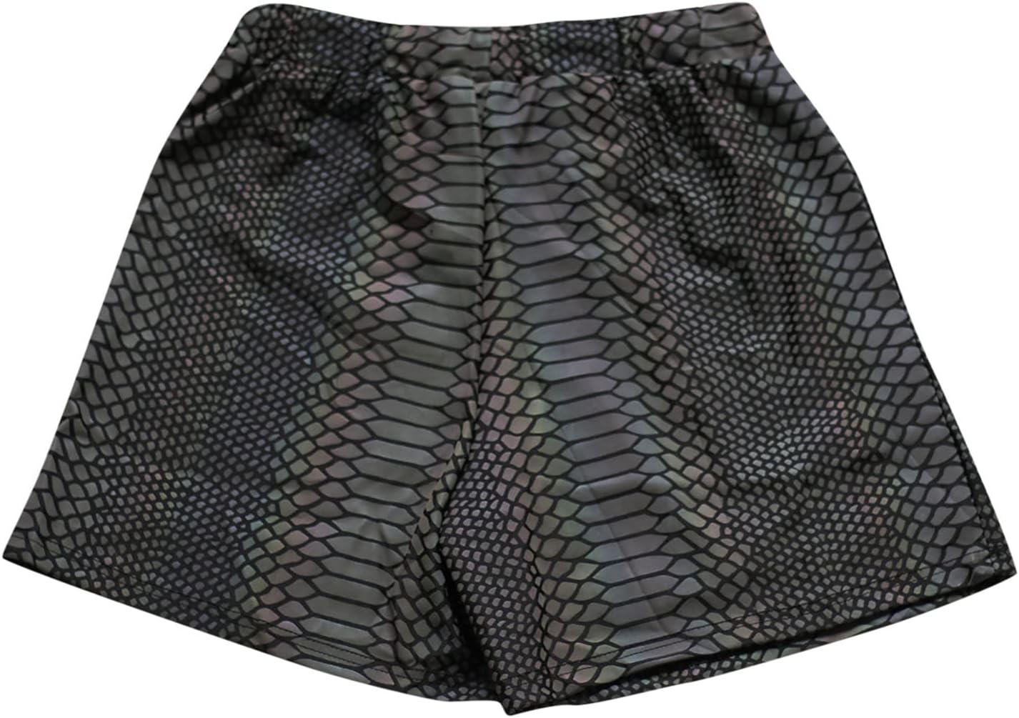 Reflective Snakeskin Active Shorts