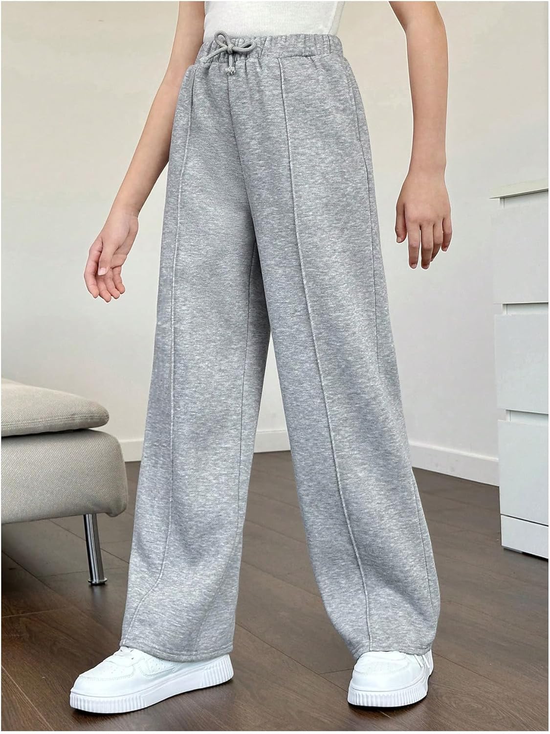GORGLITTER - Comfortable Stylish Wide Leg Sweatpants for Girls