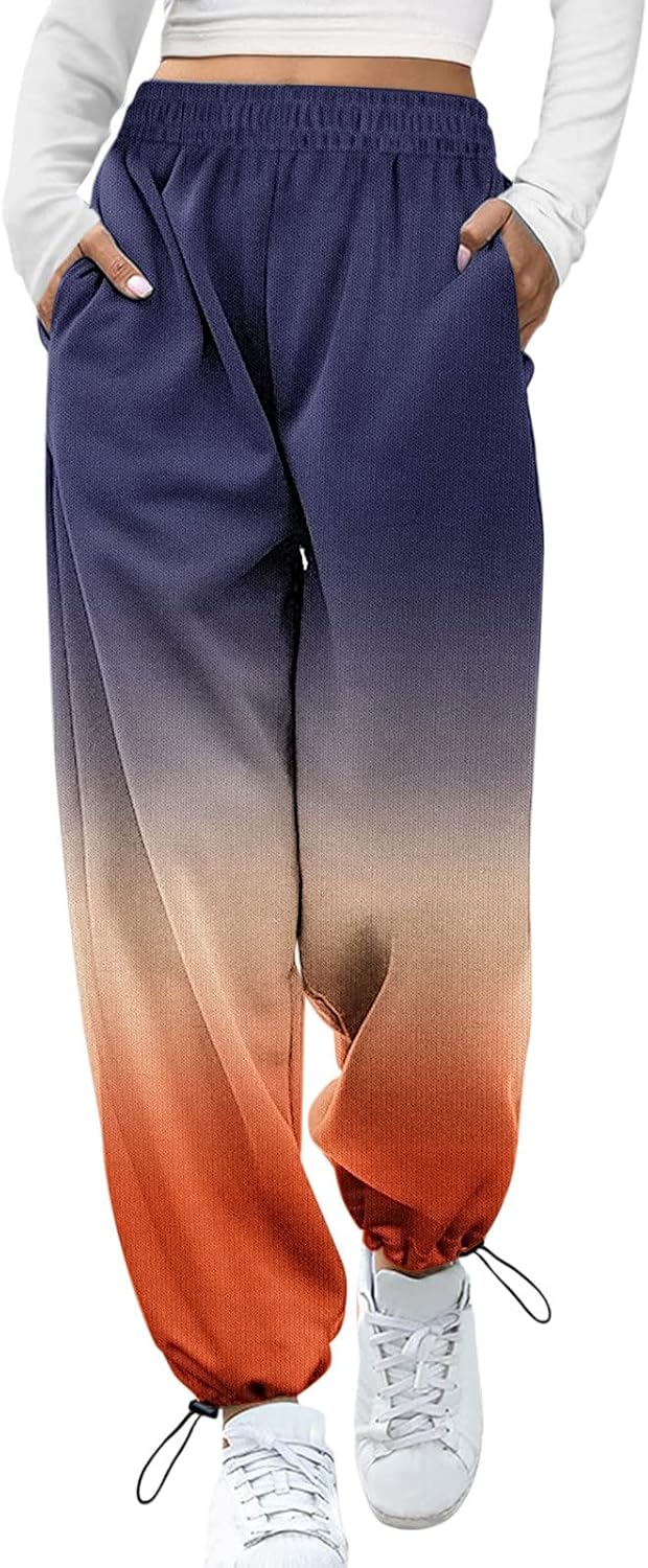 Cheerful Plus Size Christmas Sweatpants for Women