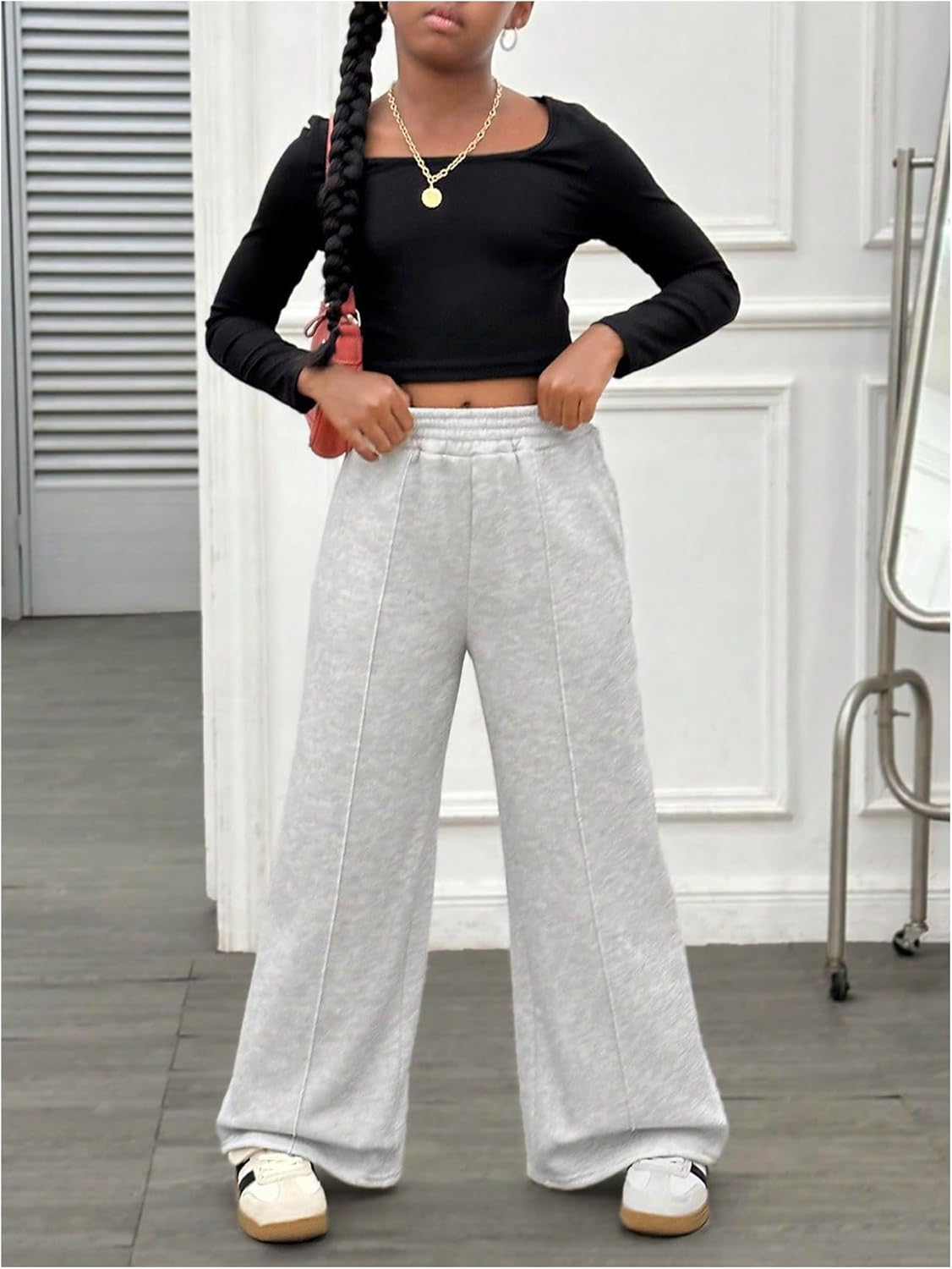 RoseSeek Girls Enjoy Entire Day Elastic Waist Joggers