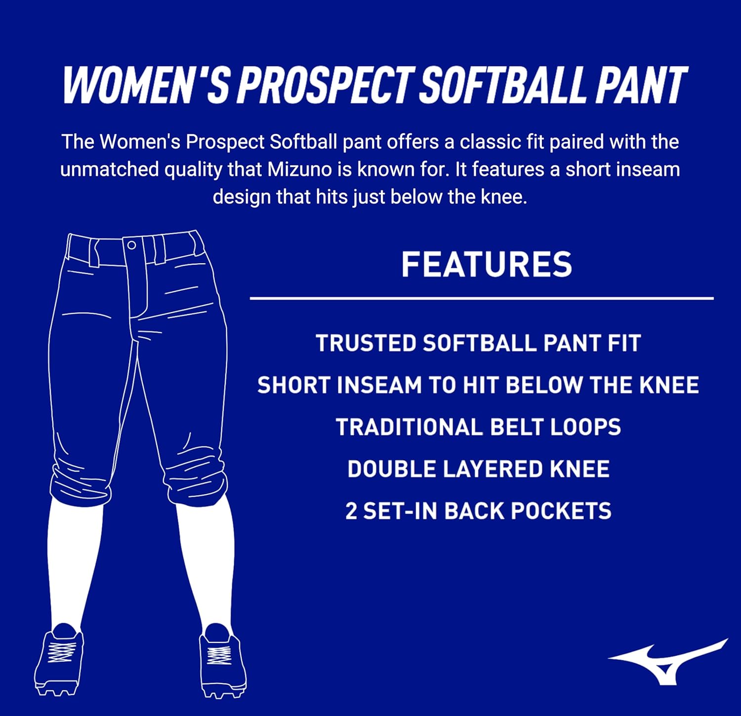 Mizuno Prospect Softball Pants for Women