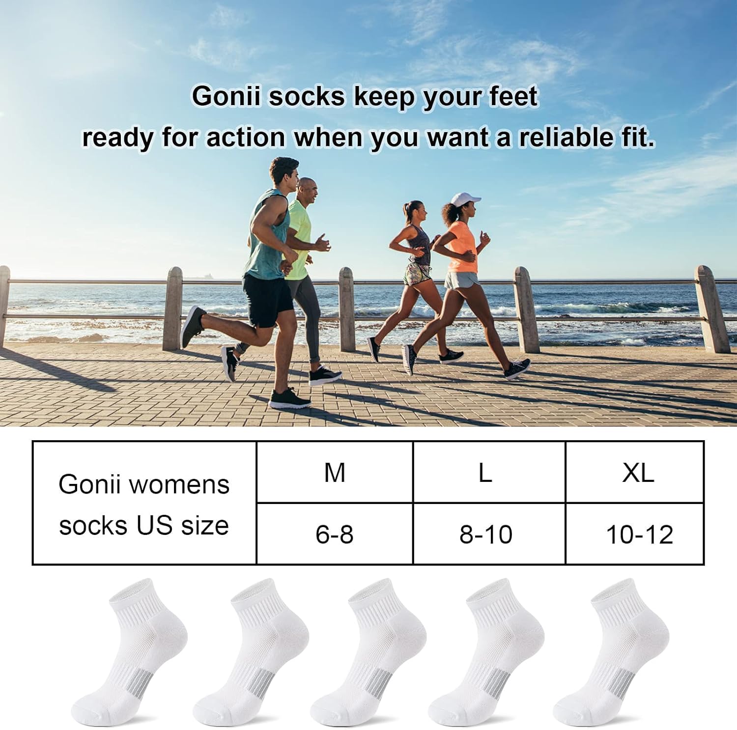 Gonii Womens Running Socks