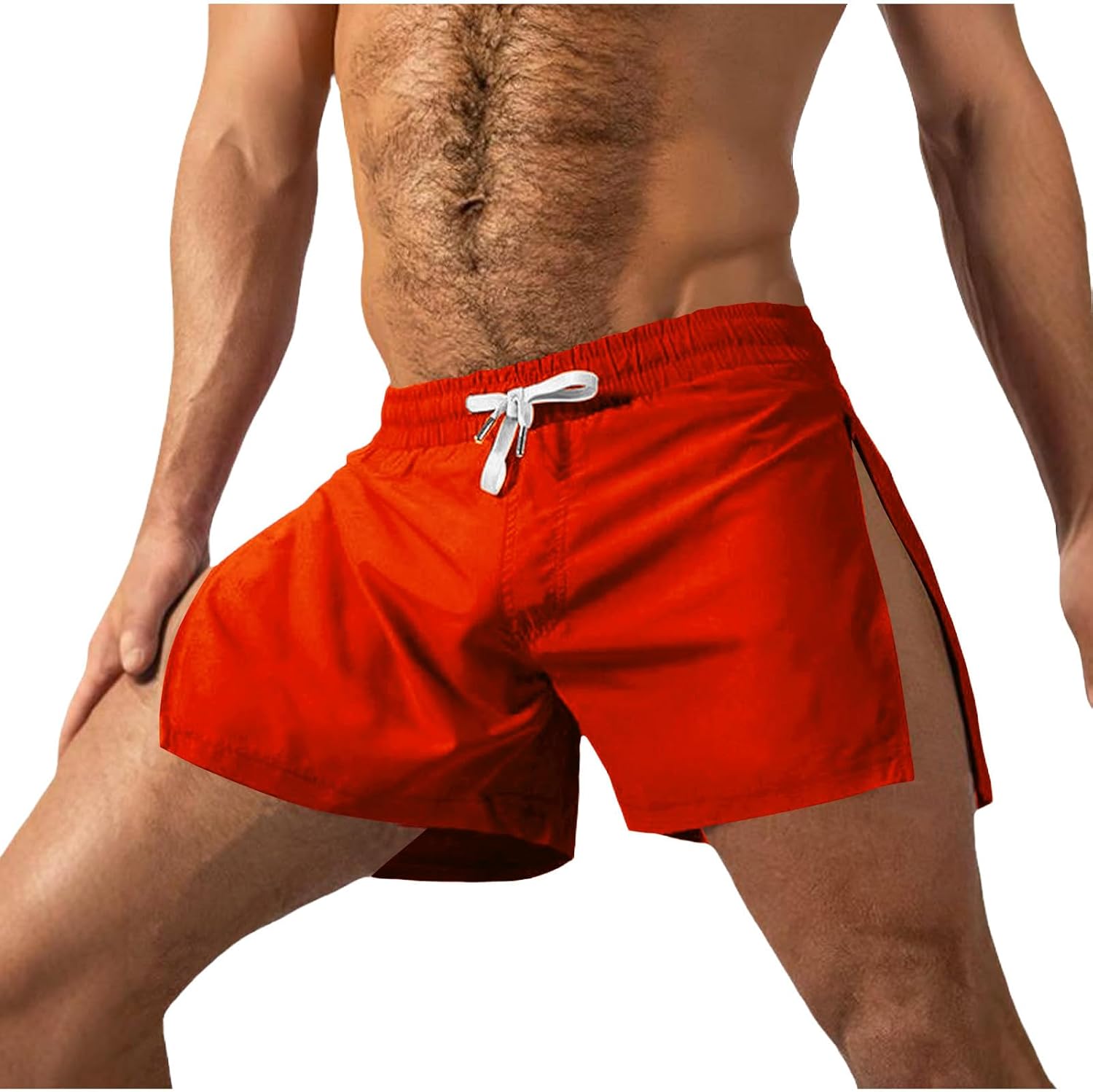 Refreshing 5-Inch Lightweight Drawstring Athletic Shorts for Men