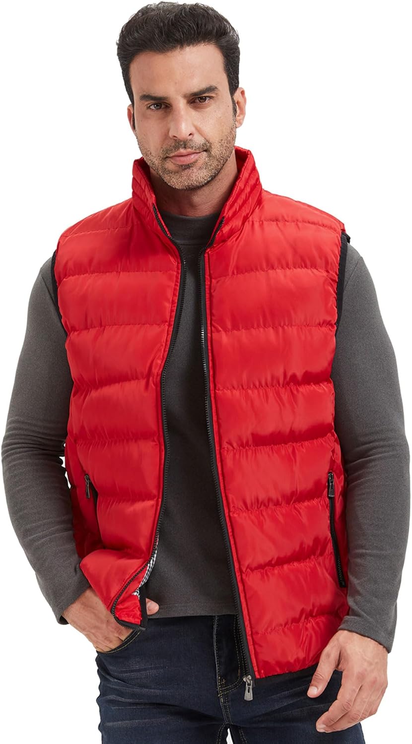 XinYangNi Mens Warm Cozy Puffer Vest
