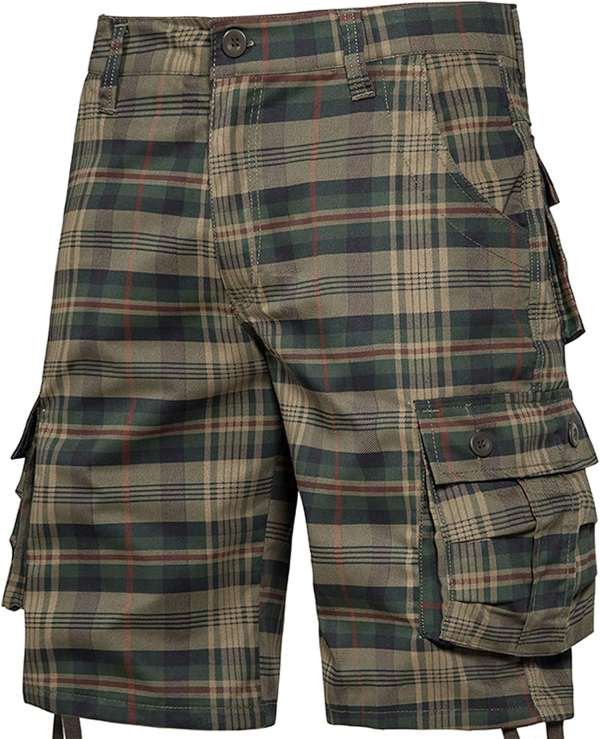 Plaid Cargo Shorts