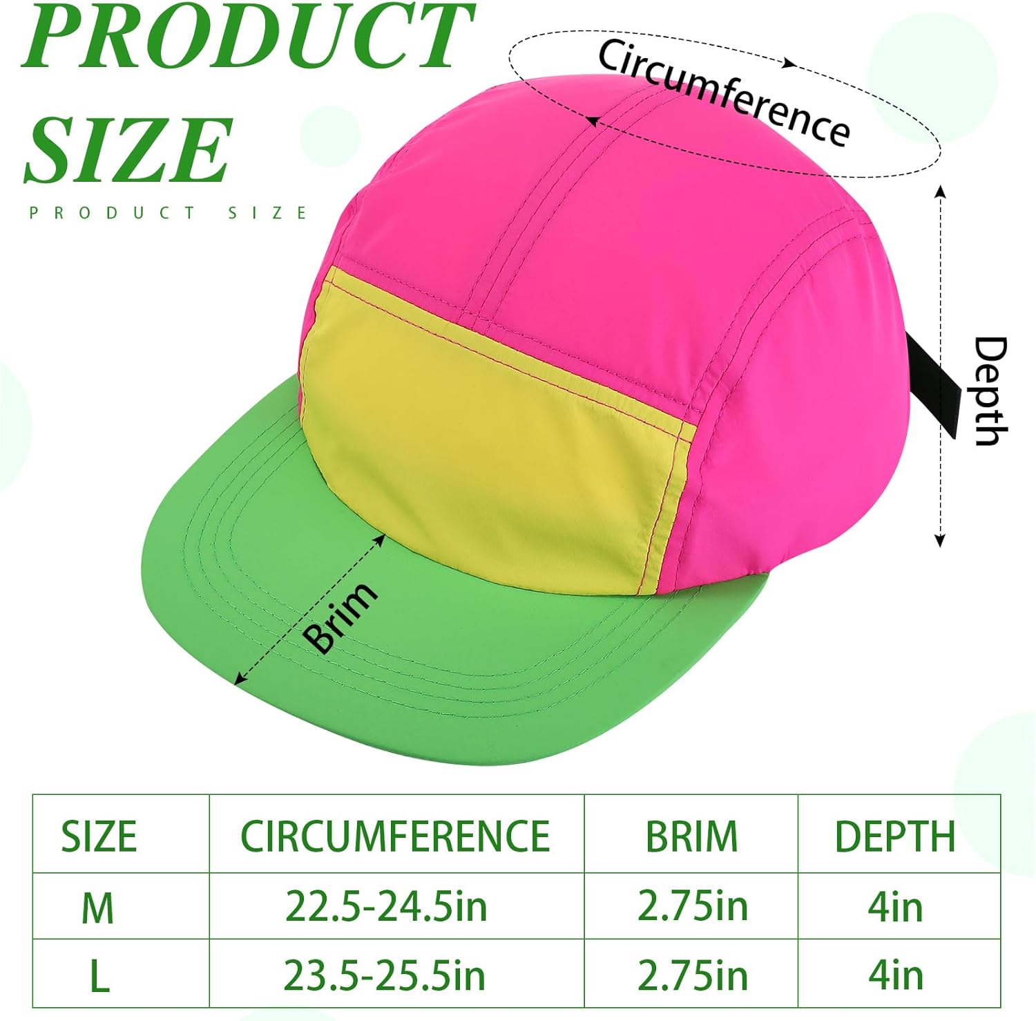 Cindeer Retro Neon 80s 90s Hat