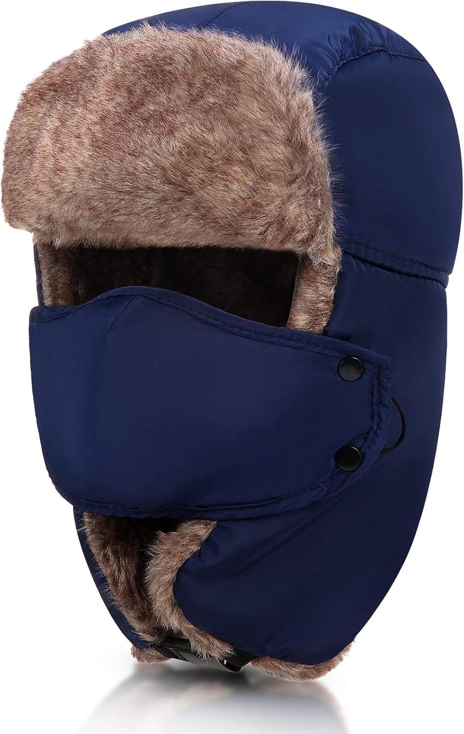 Winter Trapper Hat from Geyoga with Face Covering