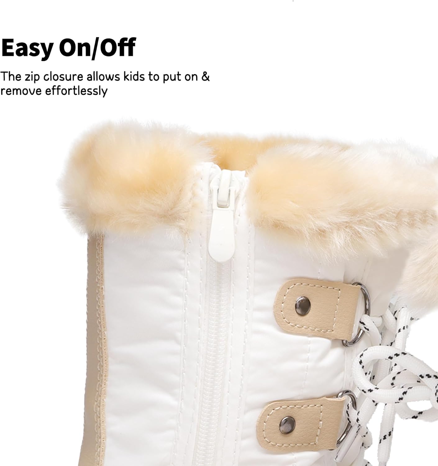 Perfect Winter Faux Fur Lined Boots for Kids