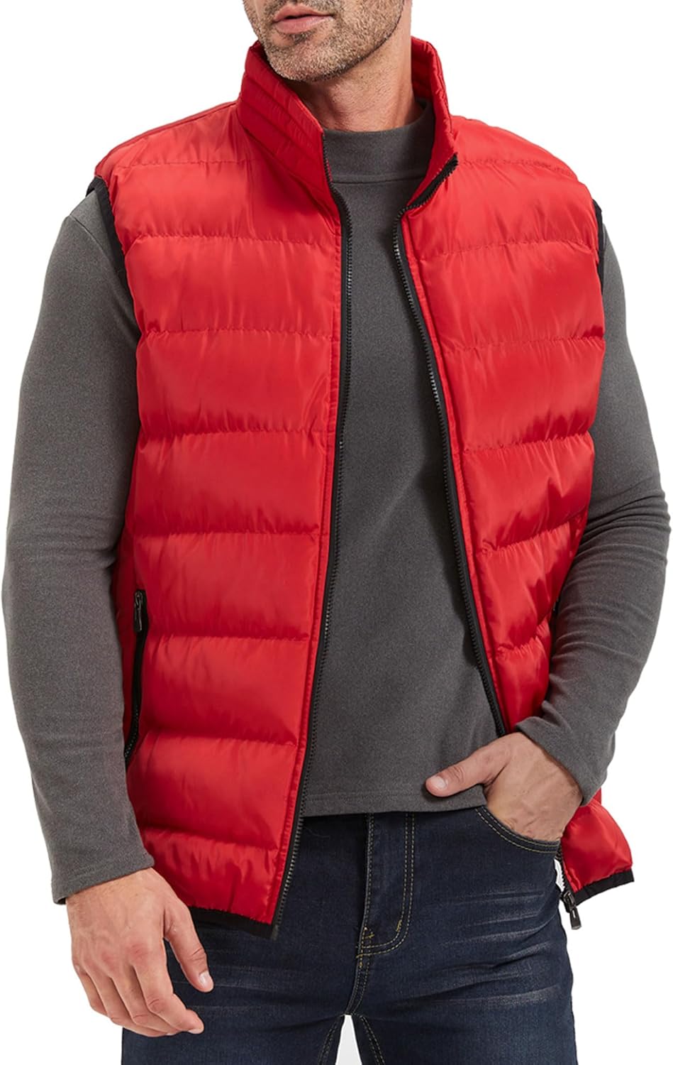 XinYangNi Mens Warm Cozy Puffer Vest