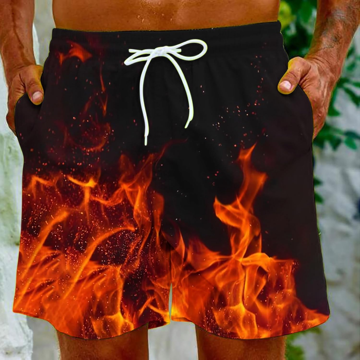 Slim Fit Boardbrief for Men - 3D Printed Performance Swimwear