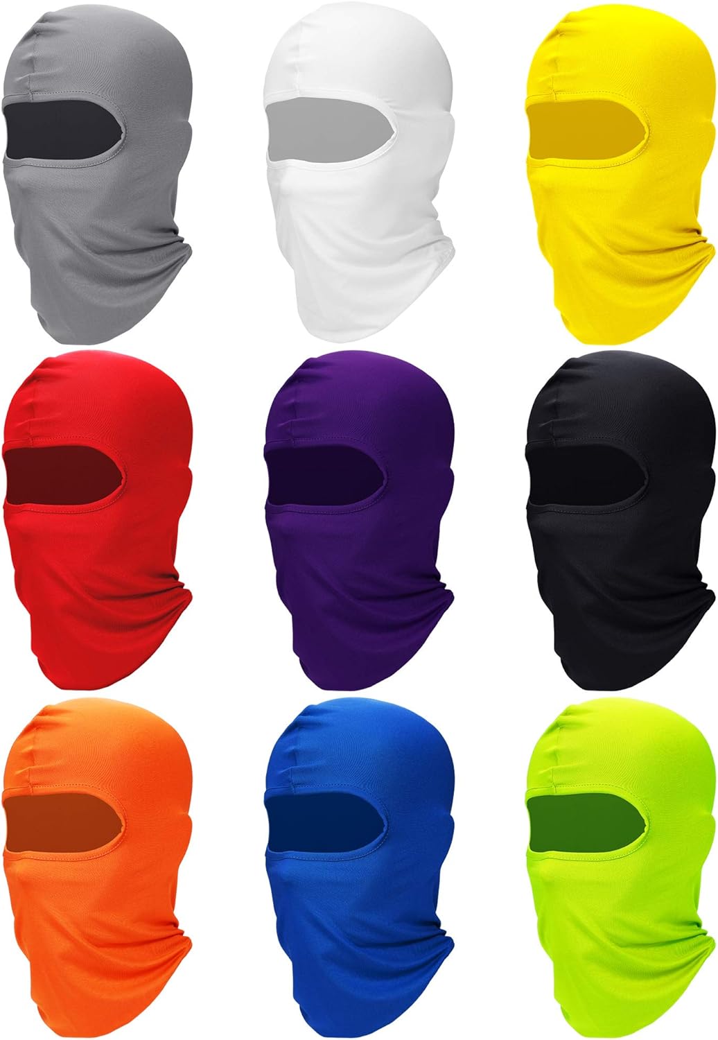9-Piece Balaclava Ski Mask Set for Men - UV Protection Wind Resistance