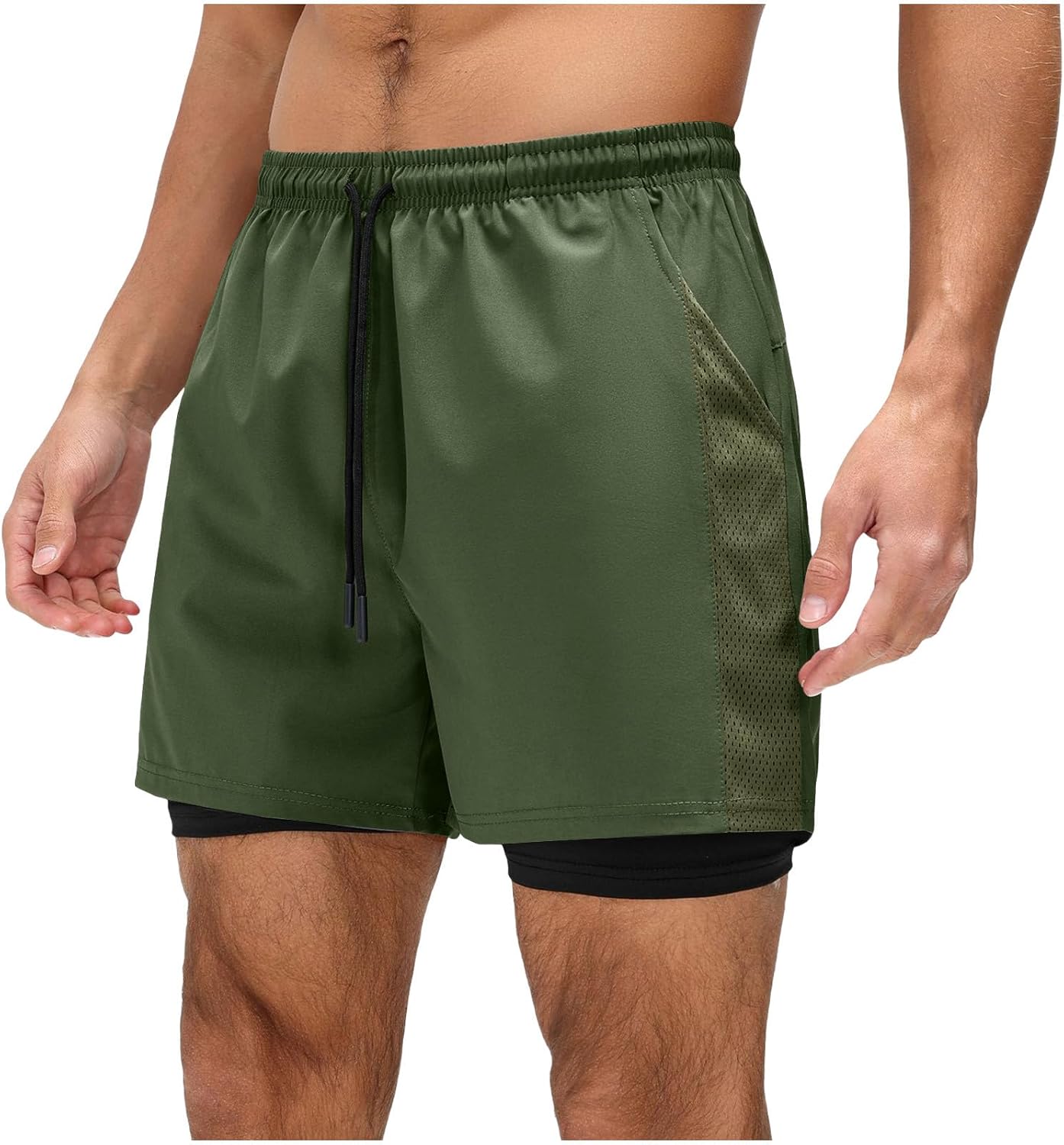 Xiaojmake Big Tall Board Shorts Running Quick Dry Compression Liner