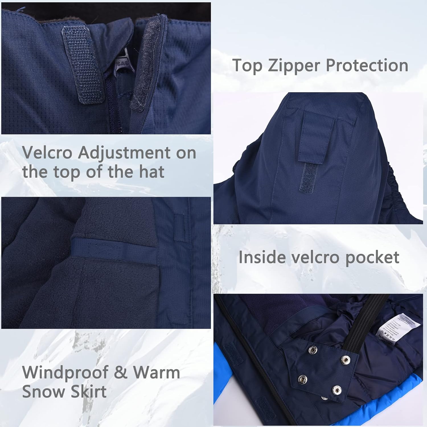 Endiad Boys Waterproof Ski Jacket
