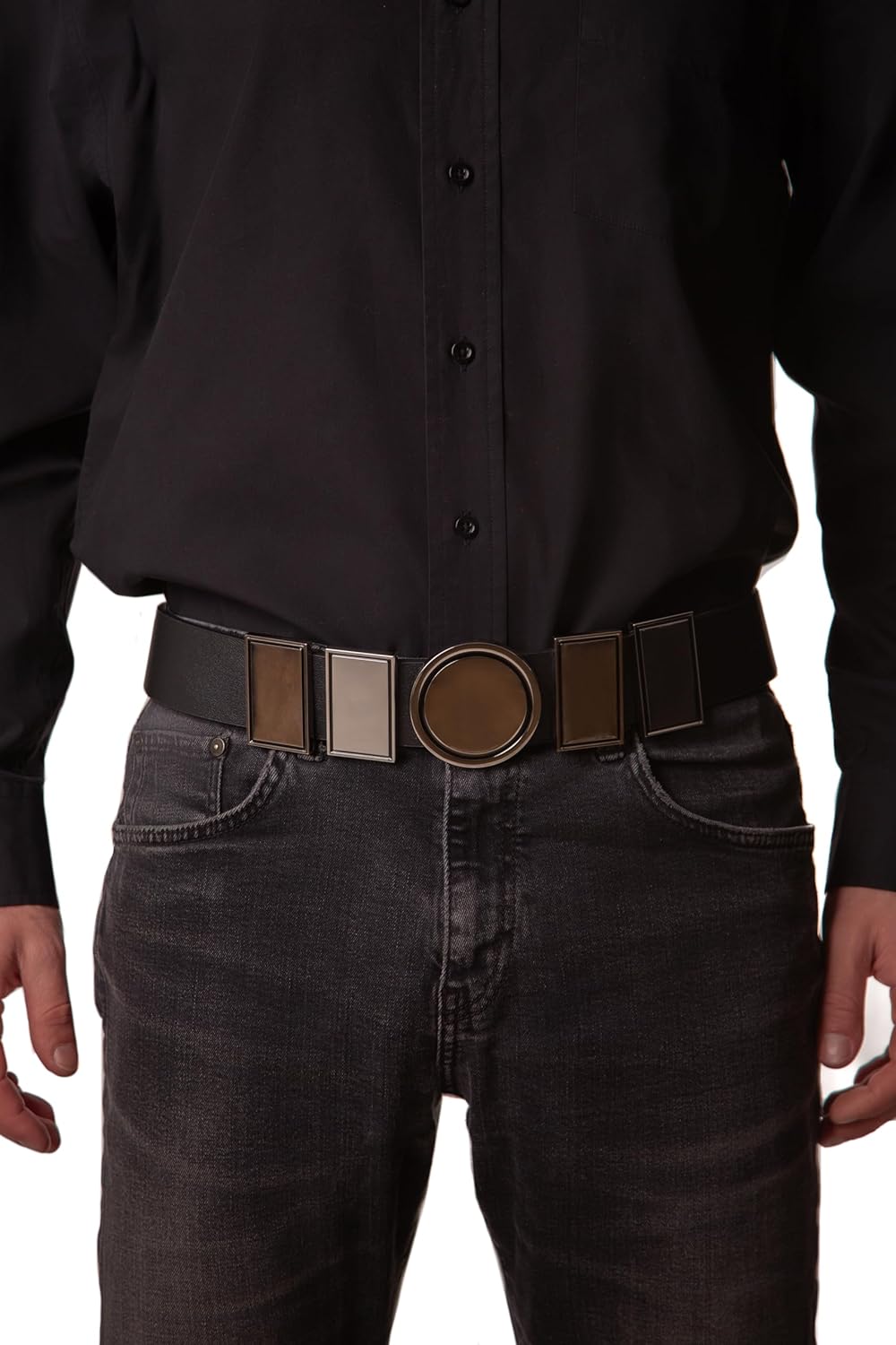 Silver Square Costume Belt