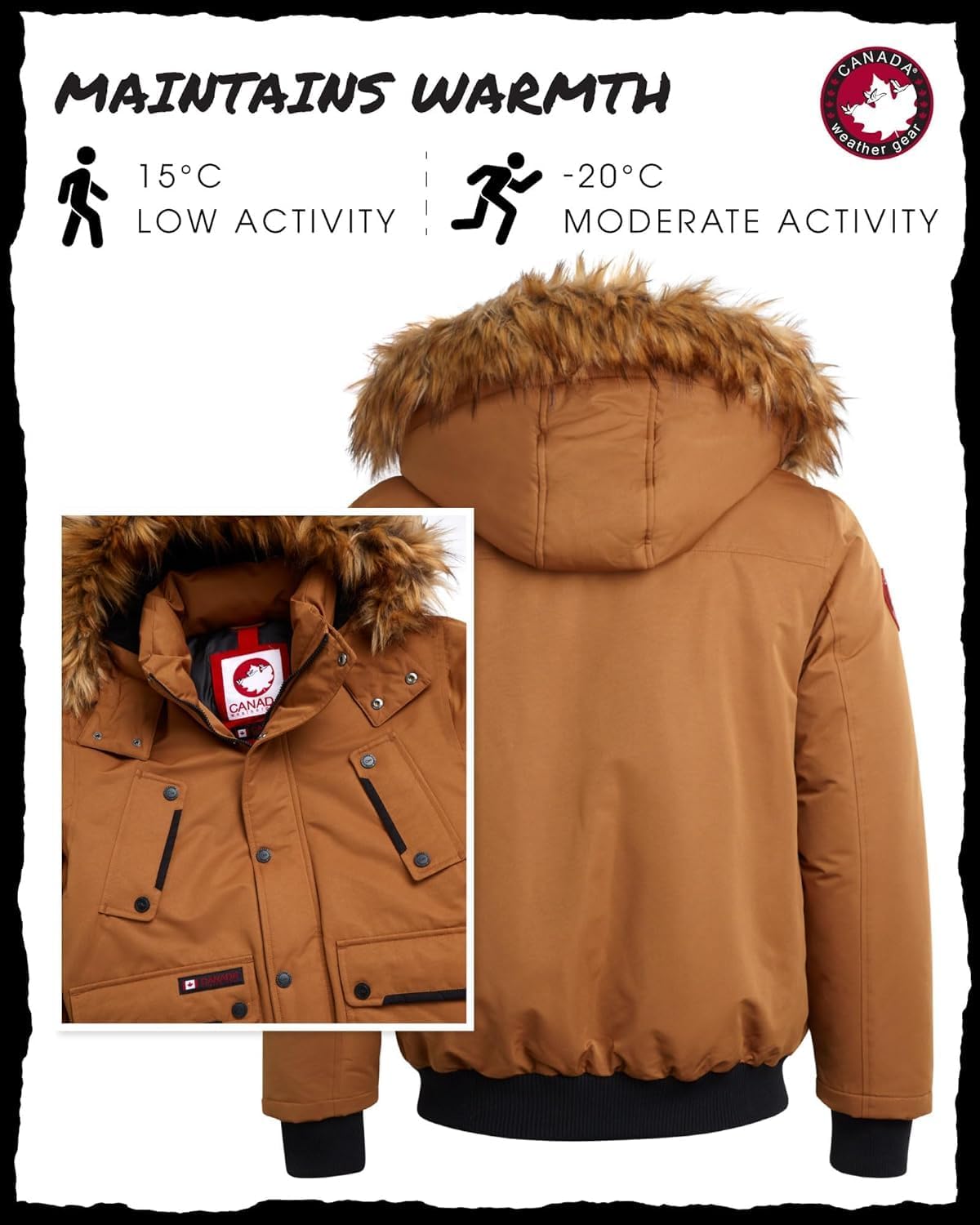 Sturdy Outdoor Winter Jacket for Men Durable Waterproof