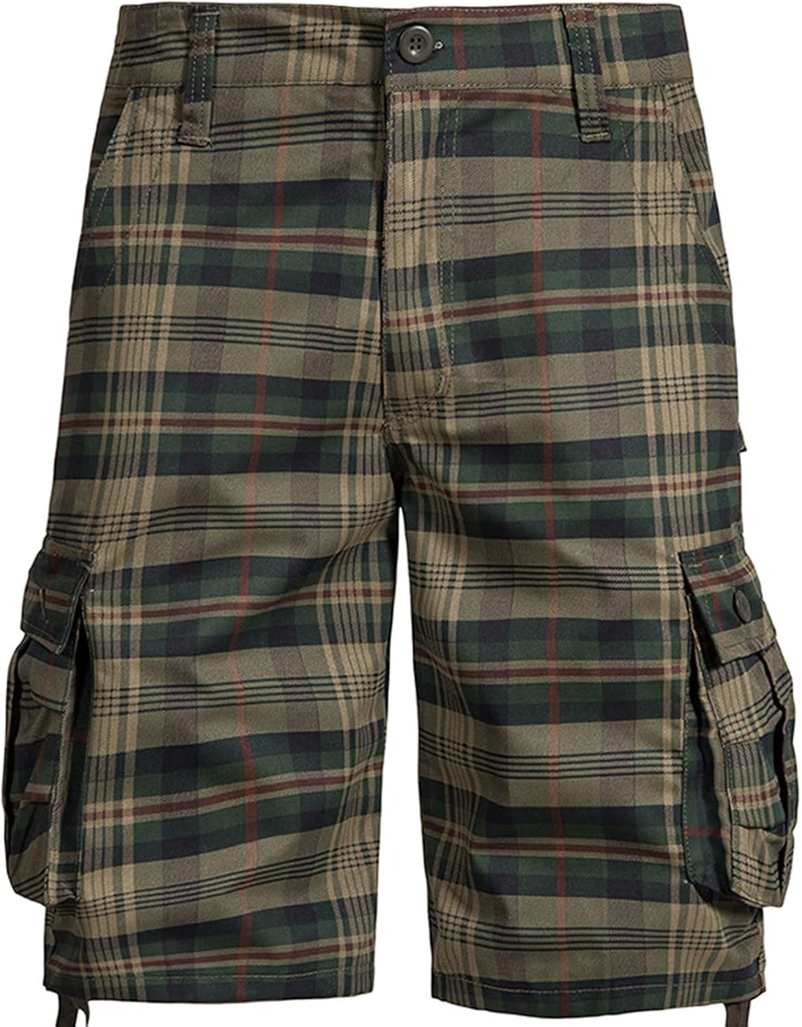 Plaid Cargo Shorts