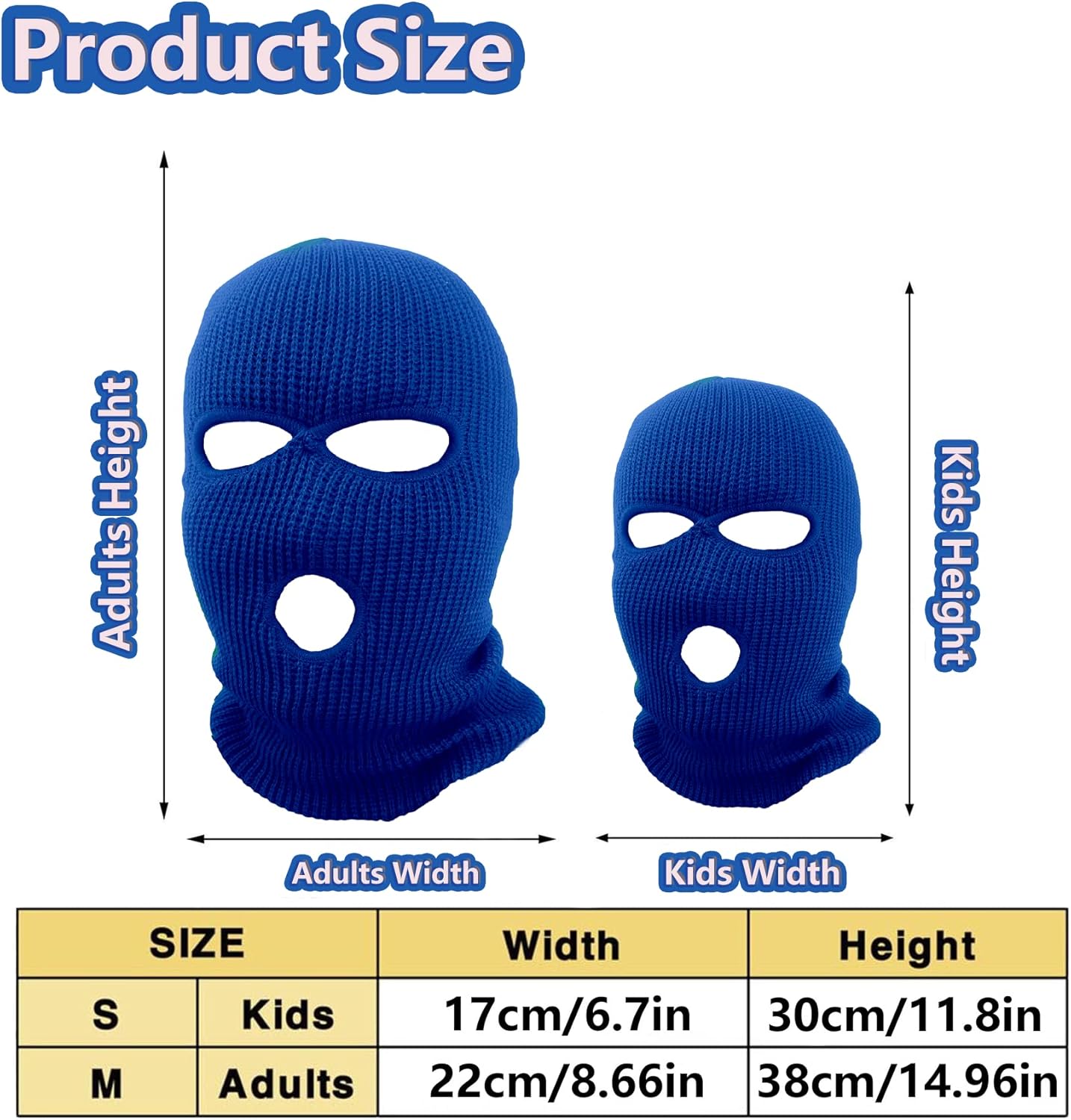 Oarkcave 3-Hole Beanie Face Mask skiing warm