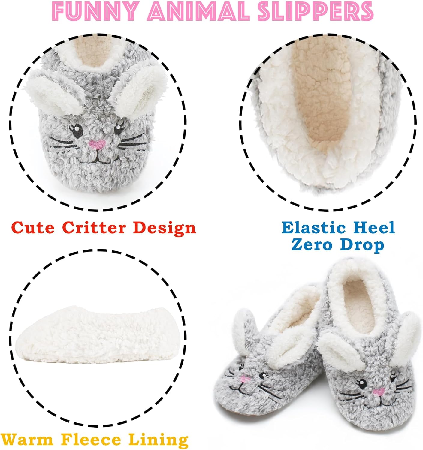 CozyLook Animal House Slippers