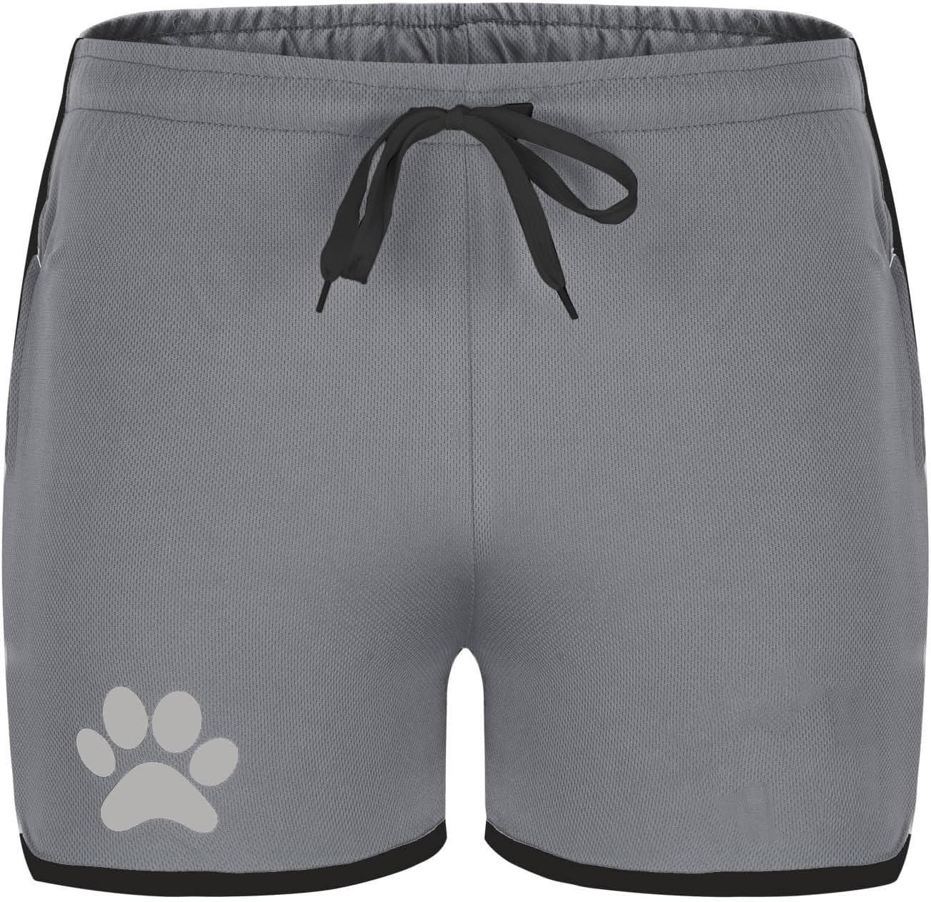 Mens Summer Dog Paw Print Casual Running Shorts