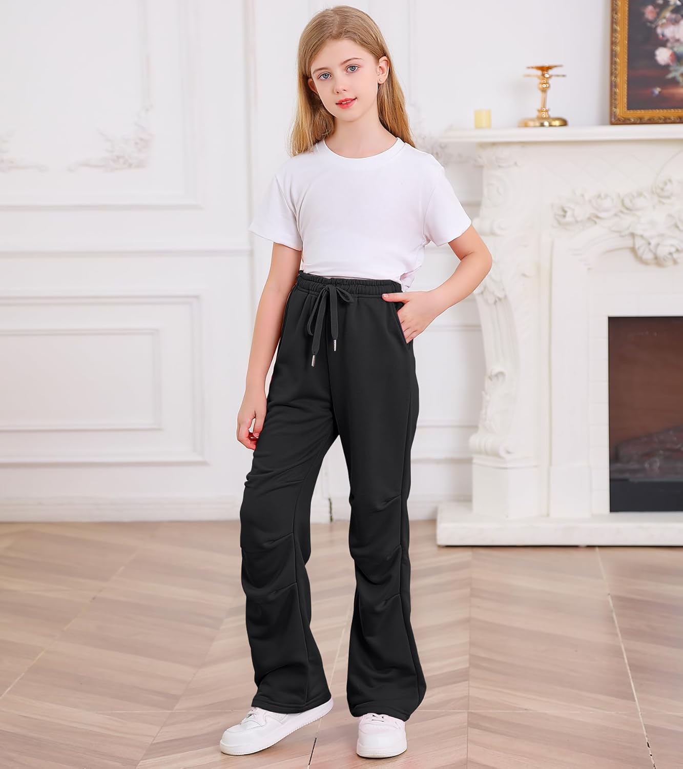Wide Leg Elastic Pants