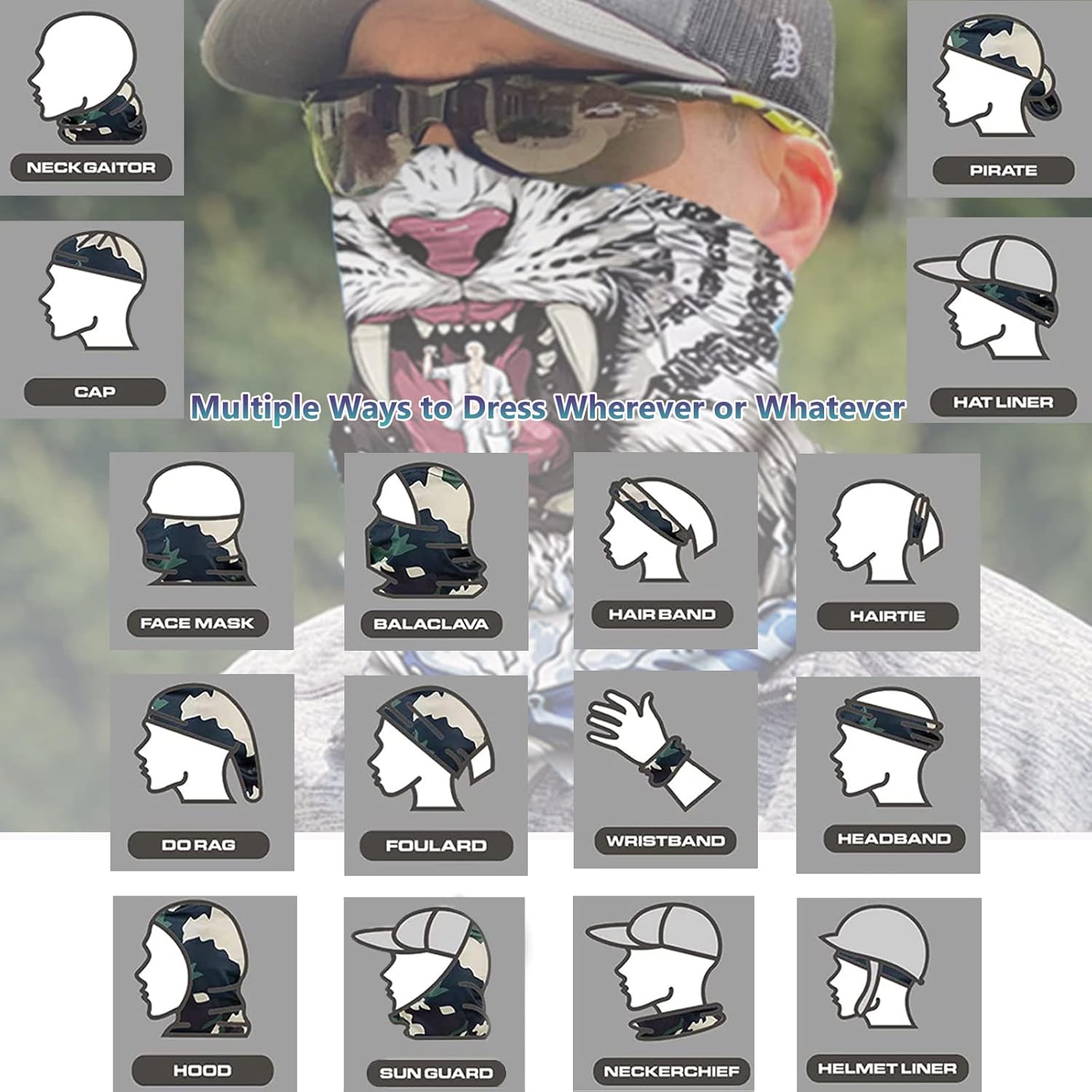 High-Quality Neck Gaiter Face Cover Mask Balaclava for Adults