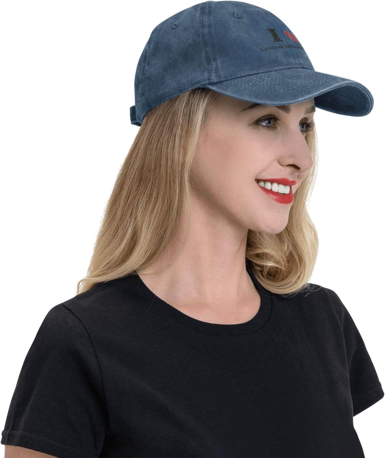 I Love Central African Republic Baseball Cap for Women and Men